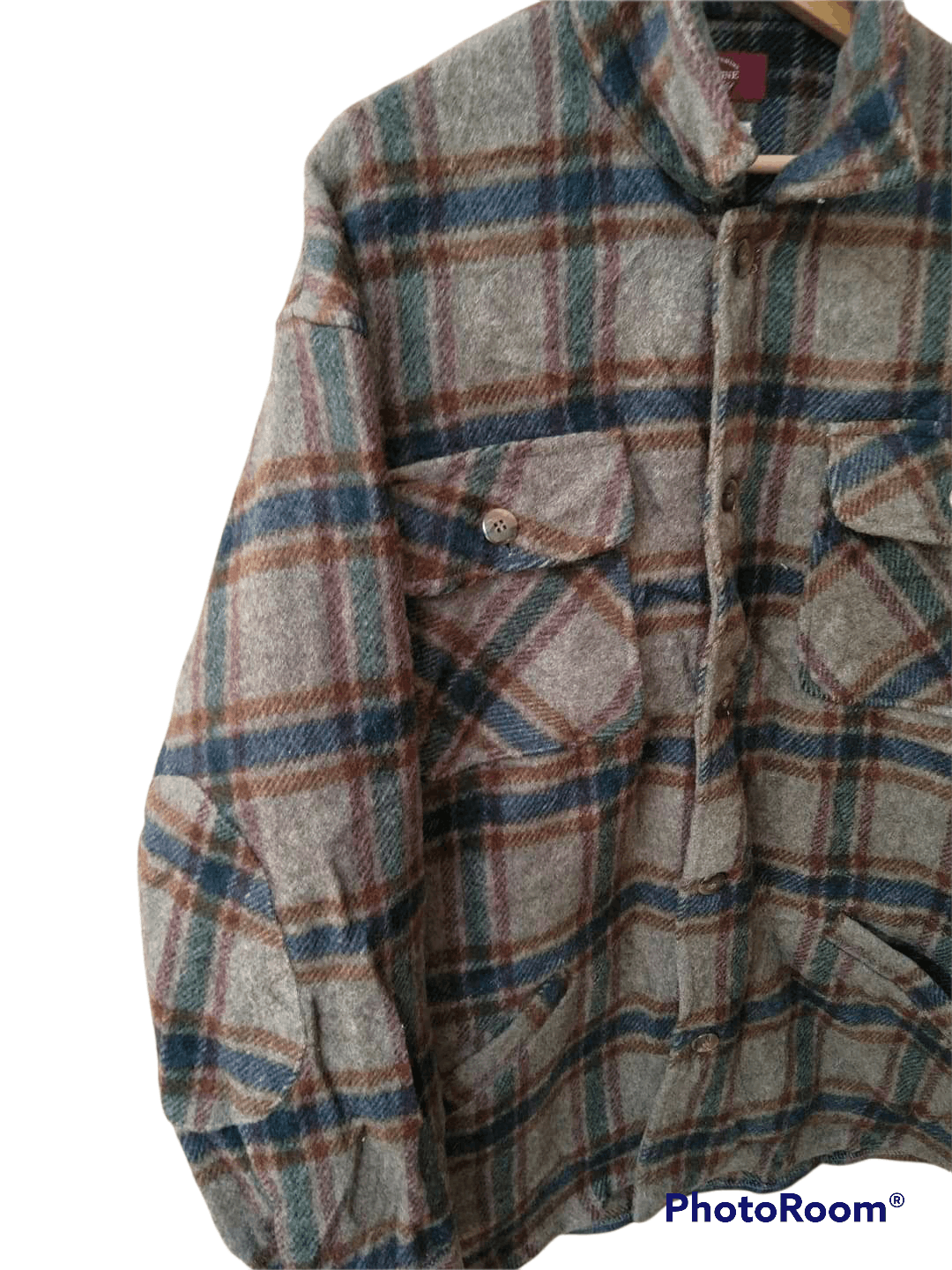 Vintage Vtg 90s Mitsumine Italian Fabric Wool Double Elbow PLAID Size US L / EU 52-54 / 3 - 2 Thumbnail
