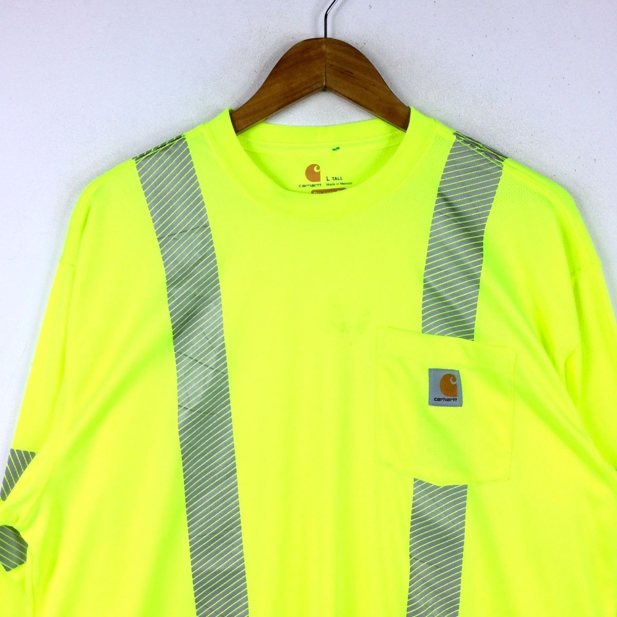 Carhartt × Carhartt Wip Carhartt Neon Reflective Crewneck Longsleeve Shirt Size US L / EU 52-54 / 3 - 2 Thumbnail