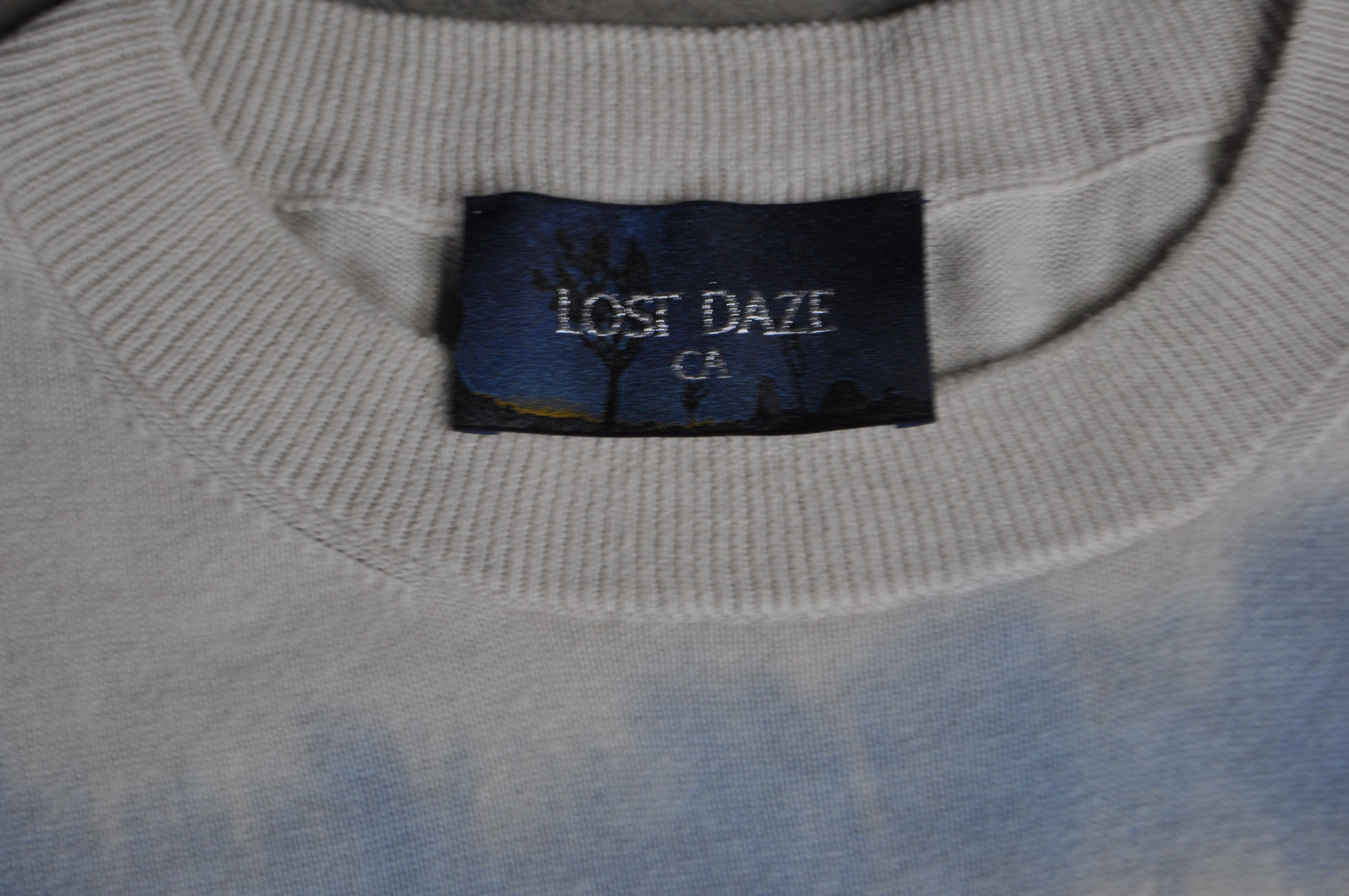 Lost Daze Lost Daze 'Rock and Roll' Cactus Sweater Blue Tie-Dye Size US L / EU 52-54 / 3 - 3 Thumbnail