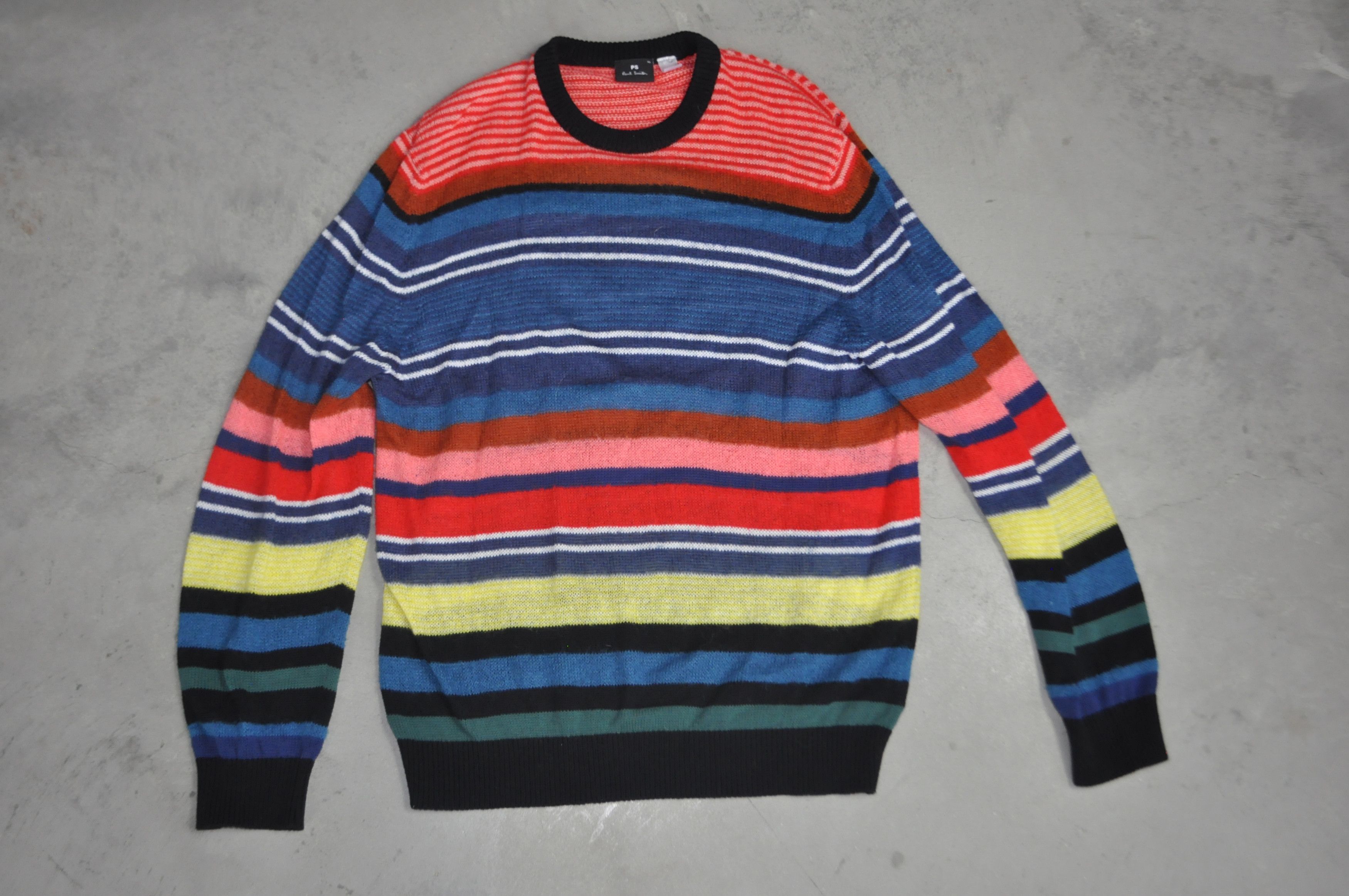 Paul Smith Paul Smith Striped Multi-Colored Sweater Size US XL / EU 56 / 4 - 1 Thumbnail