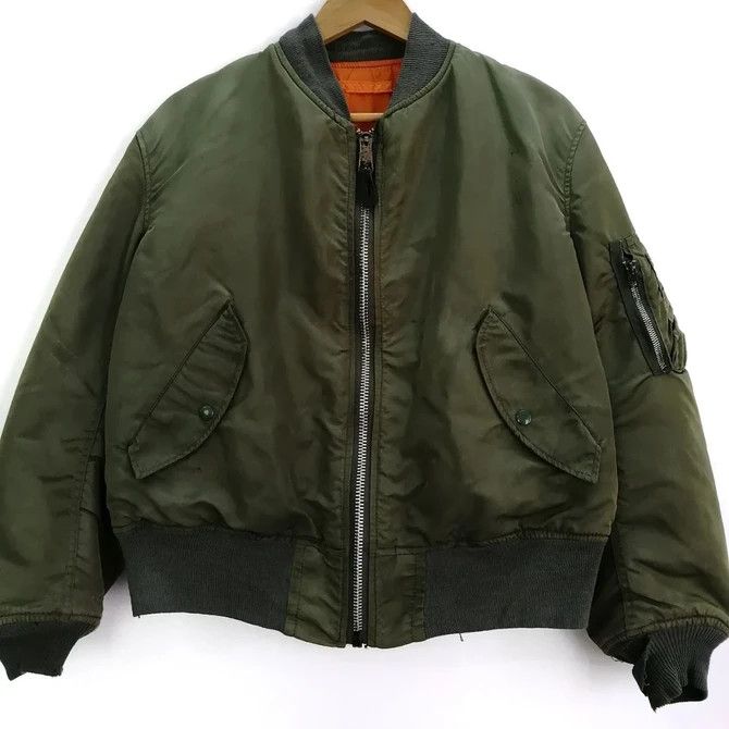 Alpha Industries 💣OFFER VTG ALPHA INDUSTRIES Reversible Bomber Jacket Size US M / EU 48-50 / 2 - 1 Thumbnail