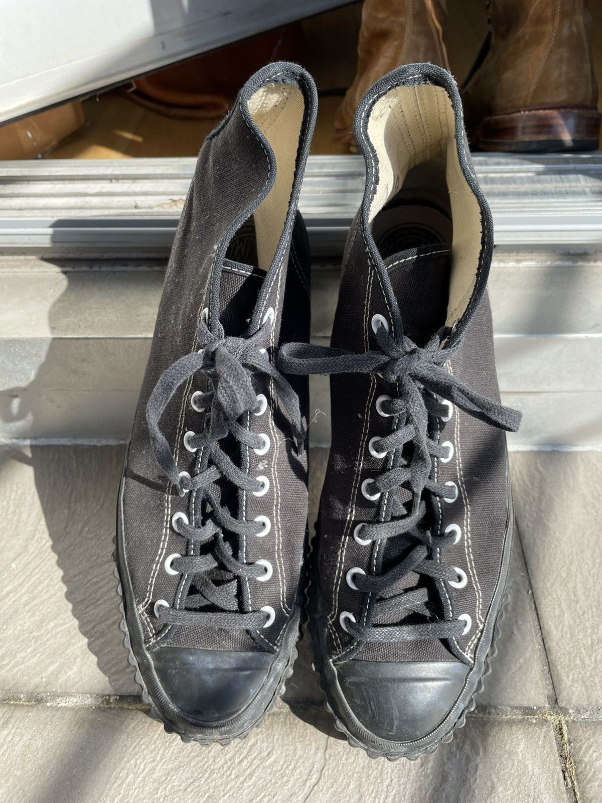 The Real McCoy s Military Canvas Training Sneakers Grailed