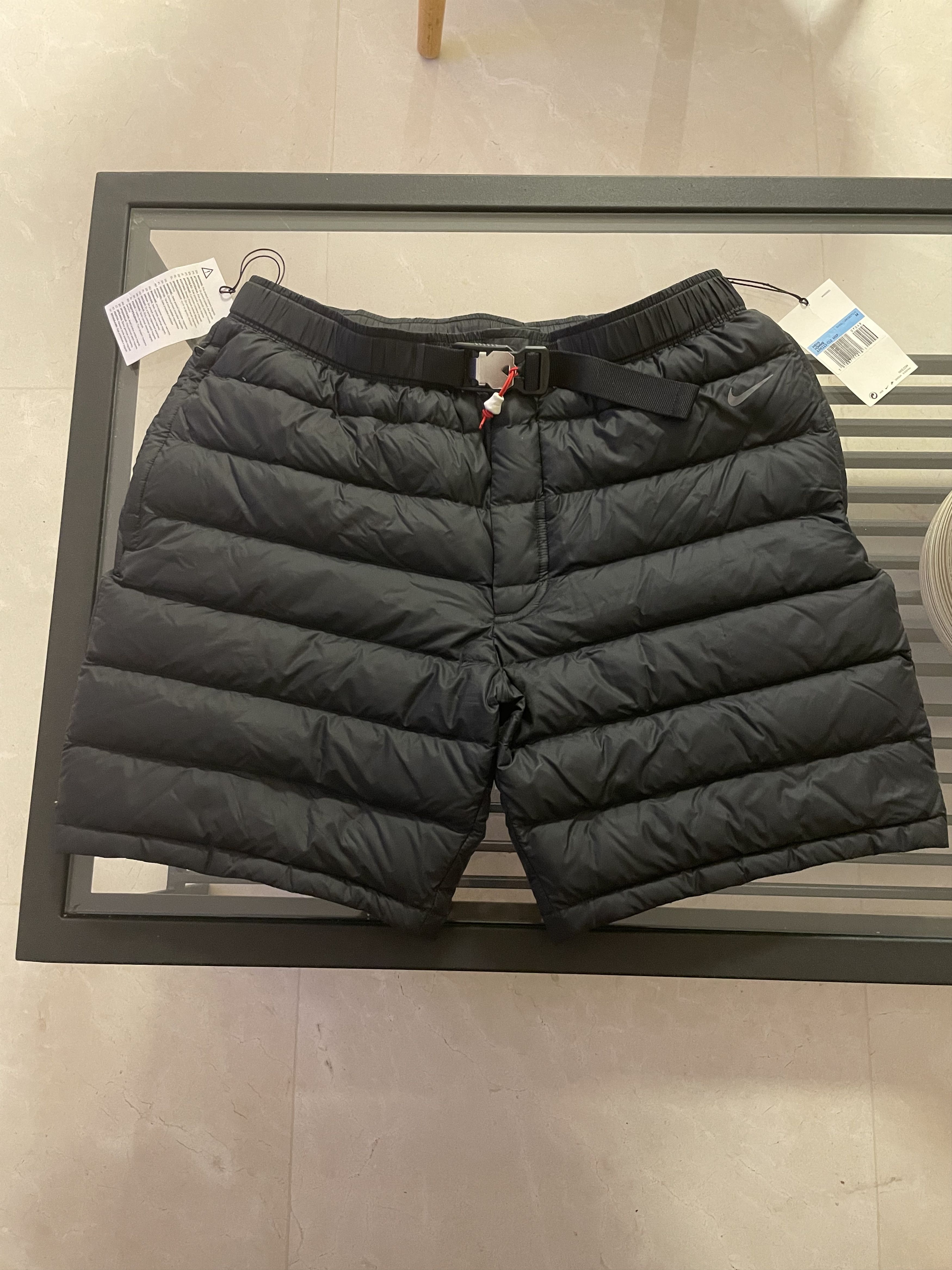 Nike Nike X Tom Sachs Down Fill Black Puffer Shorts DS | Grailed