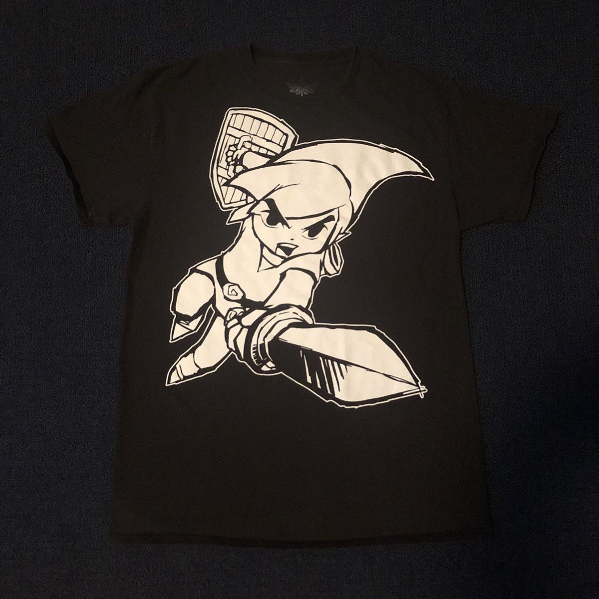 Nintendo Vintage 00s The Legend Of Zelda Link Big Print Graphic Tee Size US M / EU 48-50 / 2 - 3 Thumbnail