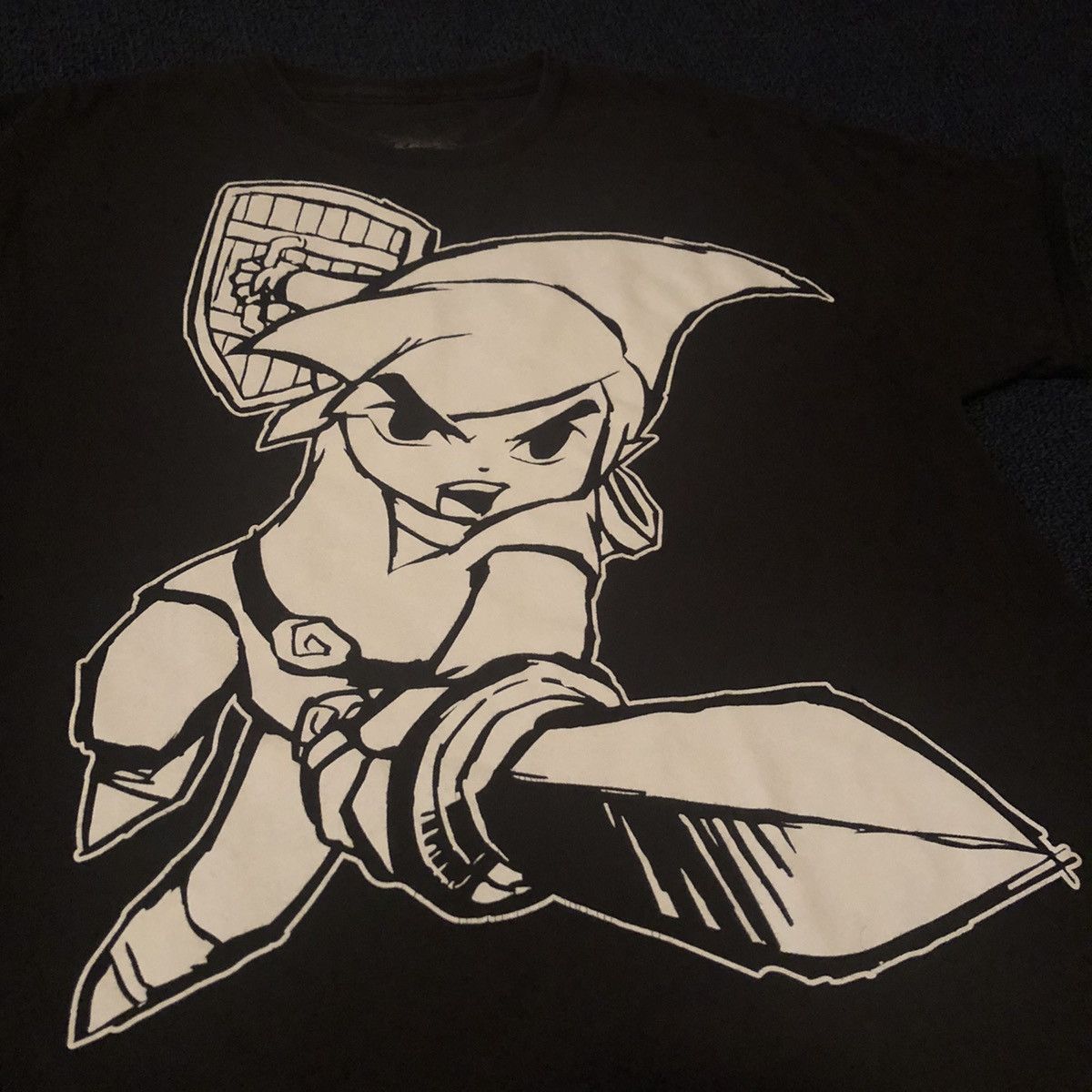 Nintendo Vintage 00s The Legend Of Zelda Link Big Print Graphic Tee Size US M / EU 48-50 / 2 - 1 Thumbnail
