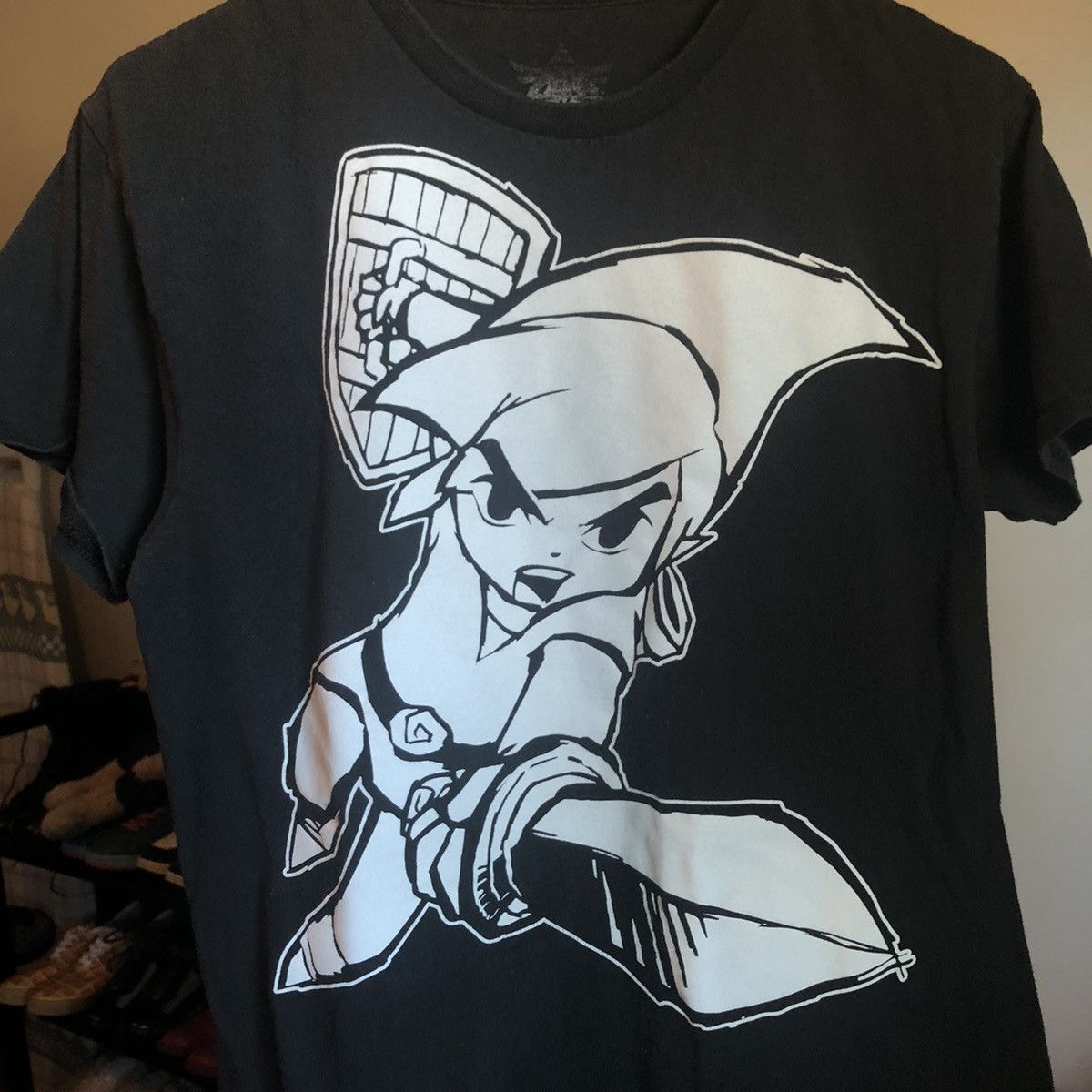 Nintendo Vintage 00s The Legend Of Zelda Link Big Print Graphic Tee Size US M / EU 48-50 / 2 - 2 Thumbnail