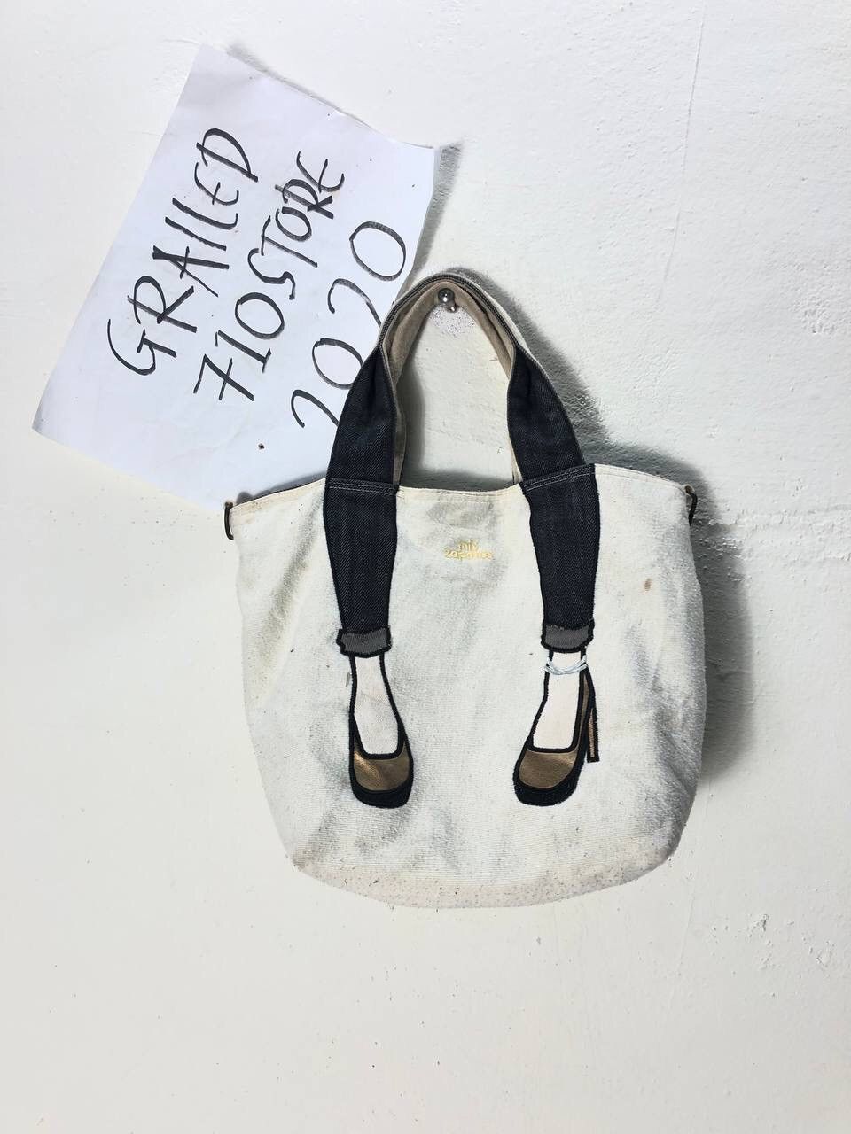 Japanese mis zapatos streetwear style tote bag