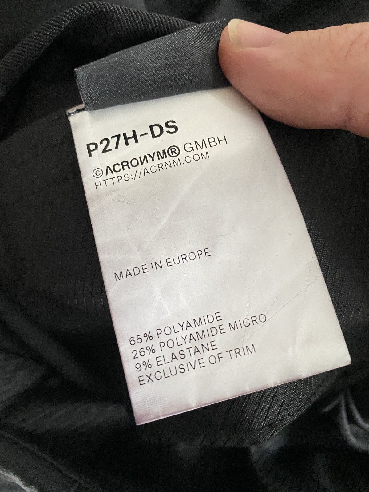 Acronym ACRONYM P27H-DS | Grailed