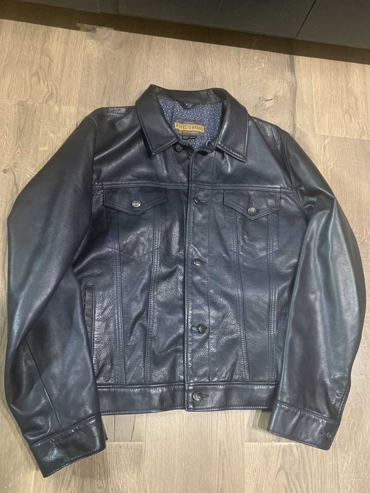 Schott Perfecto p560 Trucker Leather Jacket | Grailed