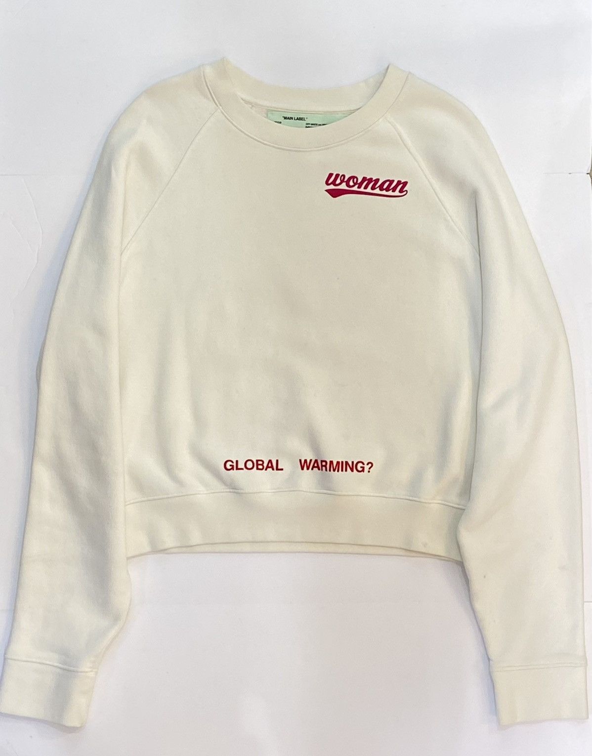 Off white clearance global warming crewneck