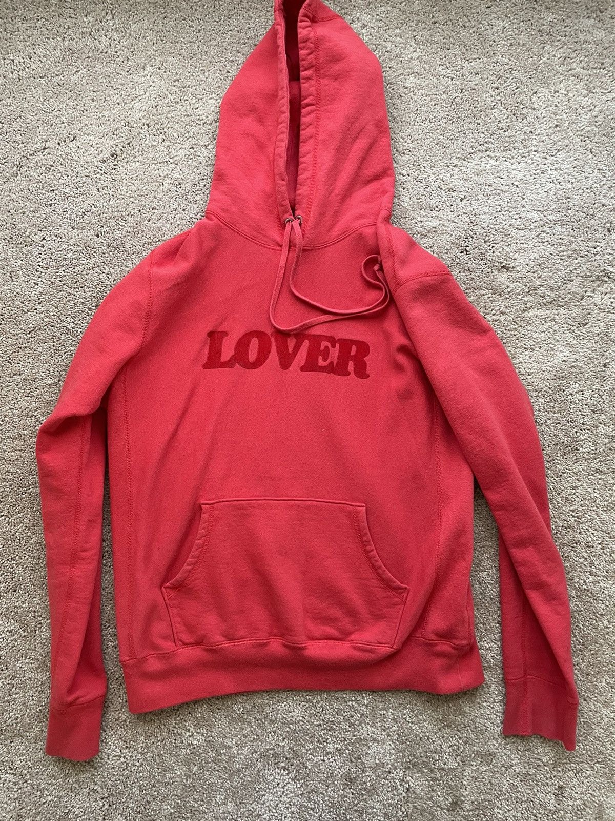 Bianca Chandon Lover Hoodie Red Large Tops