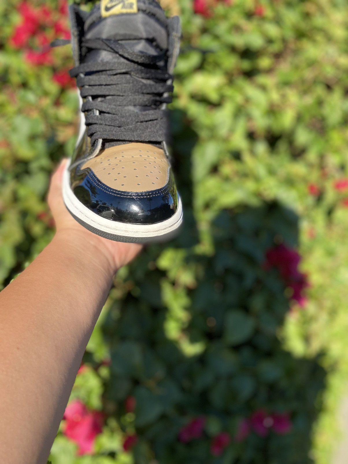Jordan Brand Jordan 1 Retro High NRG Patent Gold Toe 2017 Size US 10 / EU 43 - 3 Thumbnail