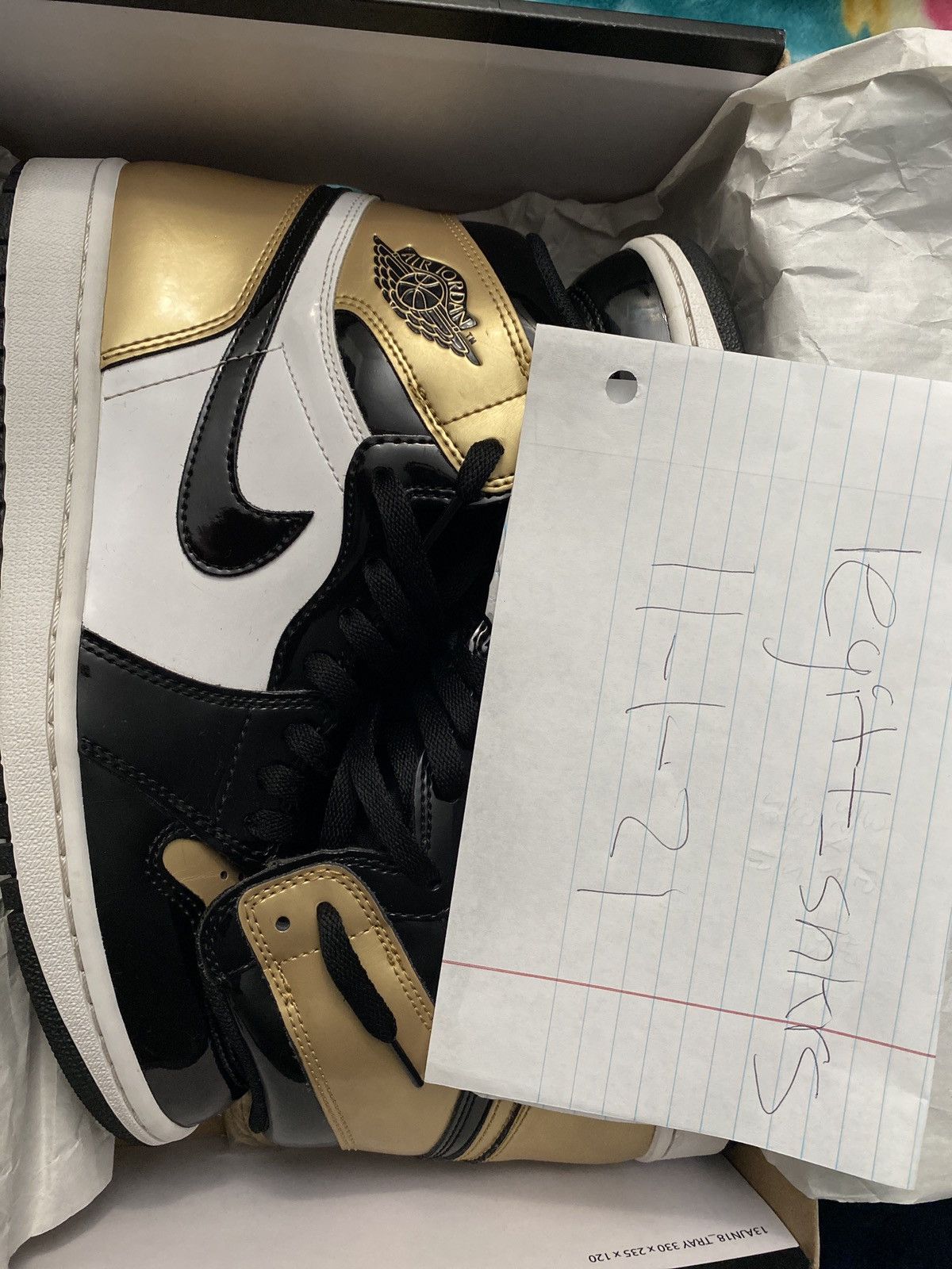 Jordan Brand Jordan 1 Retro High NRG Patent Gold Toe 2017 Size US 10 / EU 43 - 10 Thumbnail