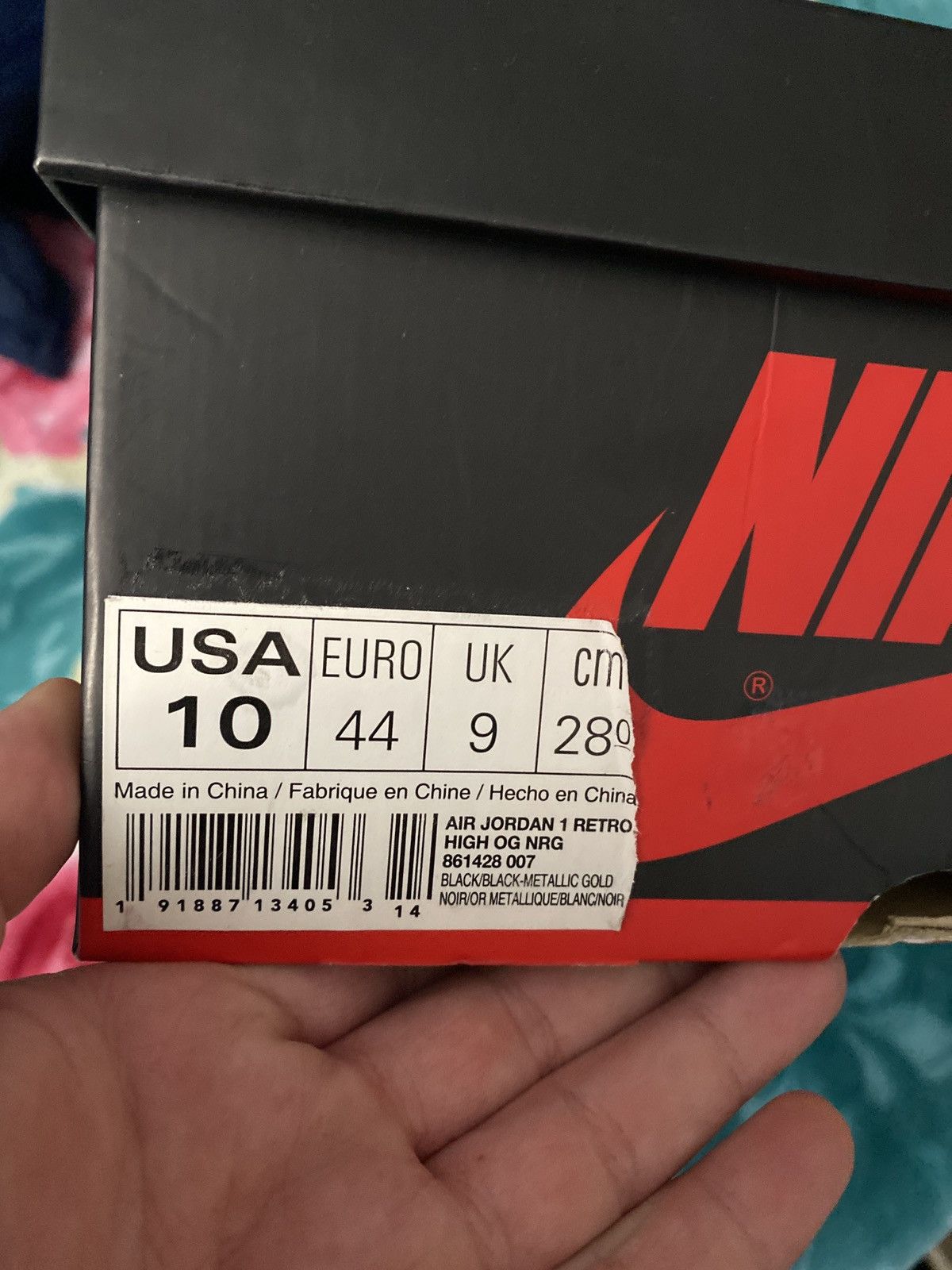 Jordan Brand Jordan 1 Retro High NRG Patent Gold Toe 2017 Size US 10 / EU 43 - 7 Thumbnail