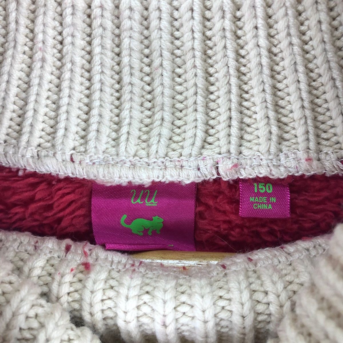Japanese Brand Uniqlo Undercover Kids Fleece Turtleneck Knitted Sweater Size US S / EU 44-46 / 1 - 6 Thumbnail