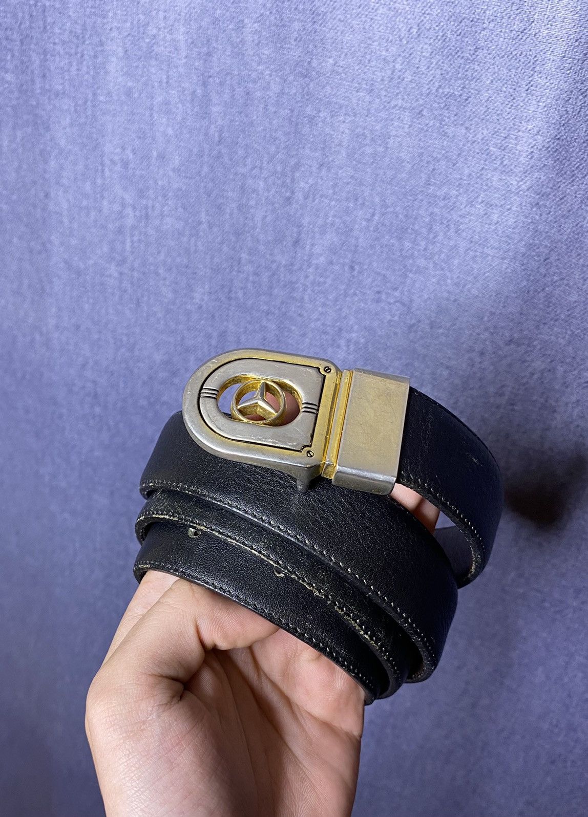 Mercedes-Benz × Vintage Vintage 90s Mercedes Benz reversible belt Size ONE SIZE - 1 Thumbnail