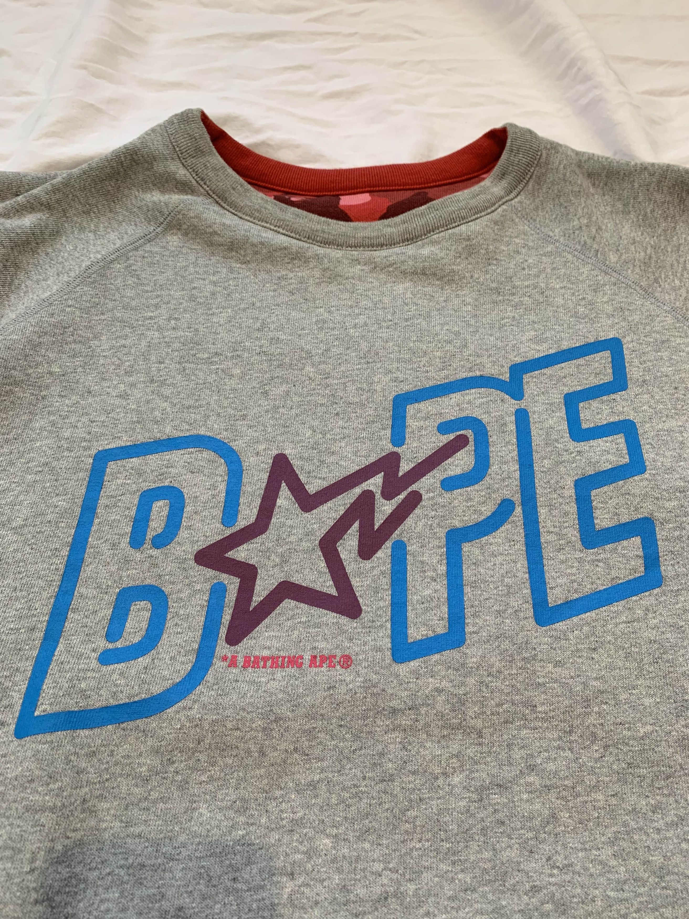 Bape Color Camo Reversible Crewneck Size US XL / EU 56 / 4 - 5 Thumbnail