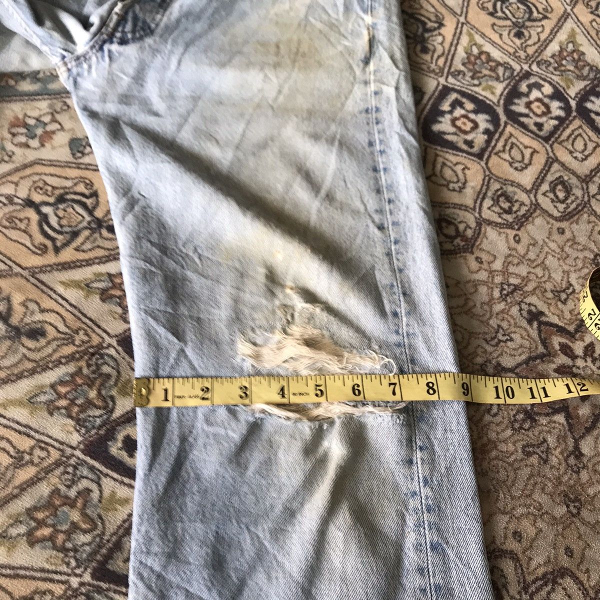 Levi's Vintage 80s Levis 501 Grunge Distressed Jeans Size US 32 / EU 48 - 20 Thumbnail