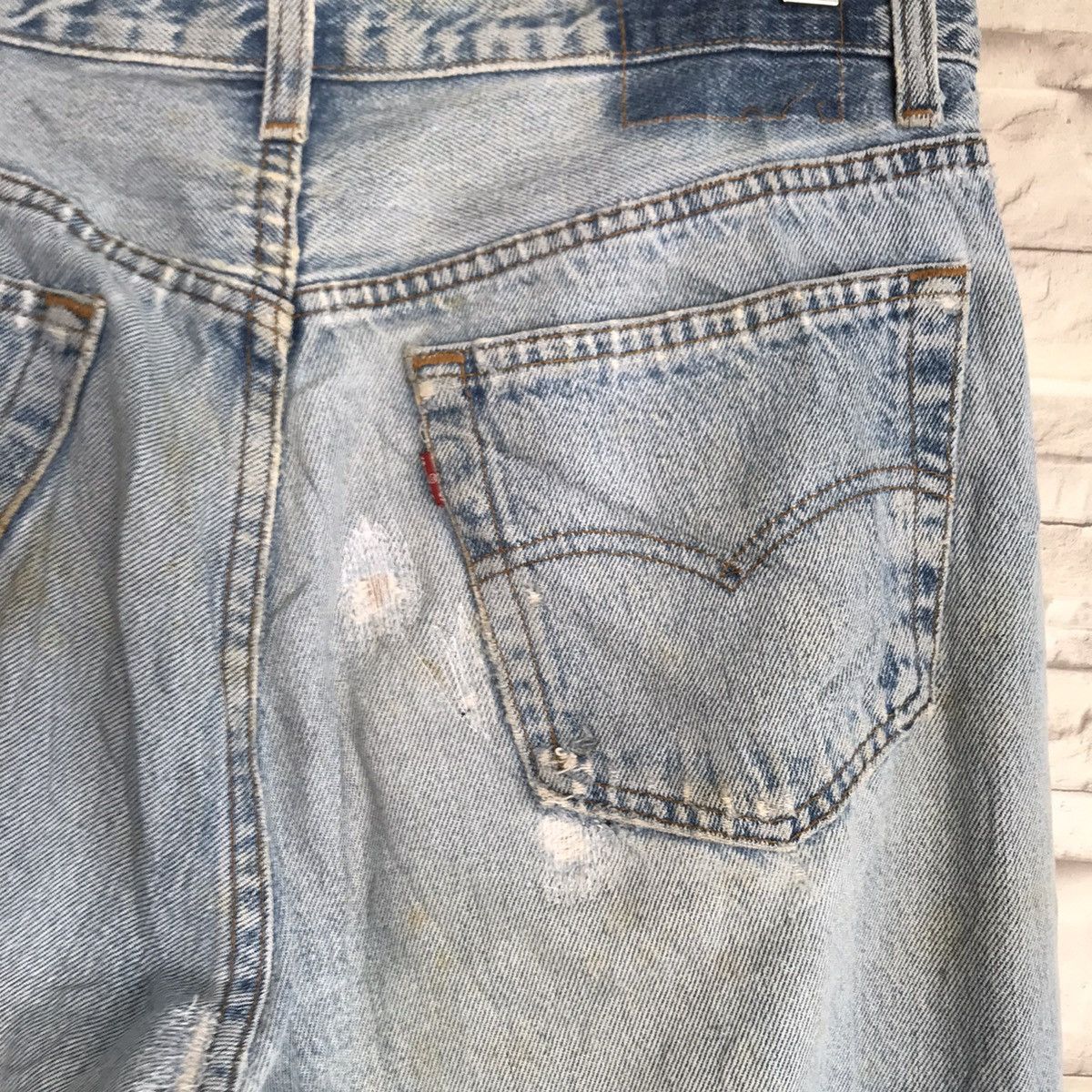 Levi's Vintage 80s Levis 501 Grunge Distressed Jeans Size US 32 / EU 48 - 11 Thumbnail