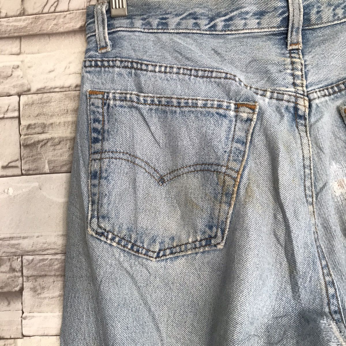 Levi's Vintage 80s Levis 501 Grunge Distressed Jeans Size US 32 / EU 48 - 10 Thumbnail