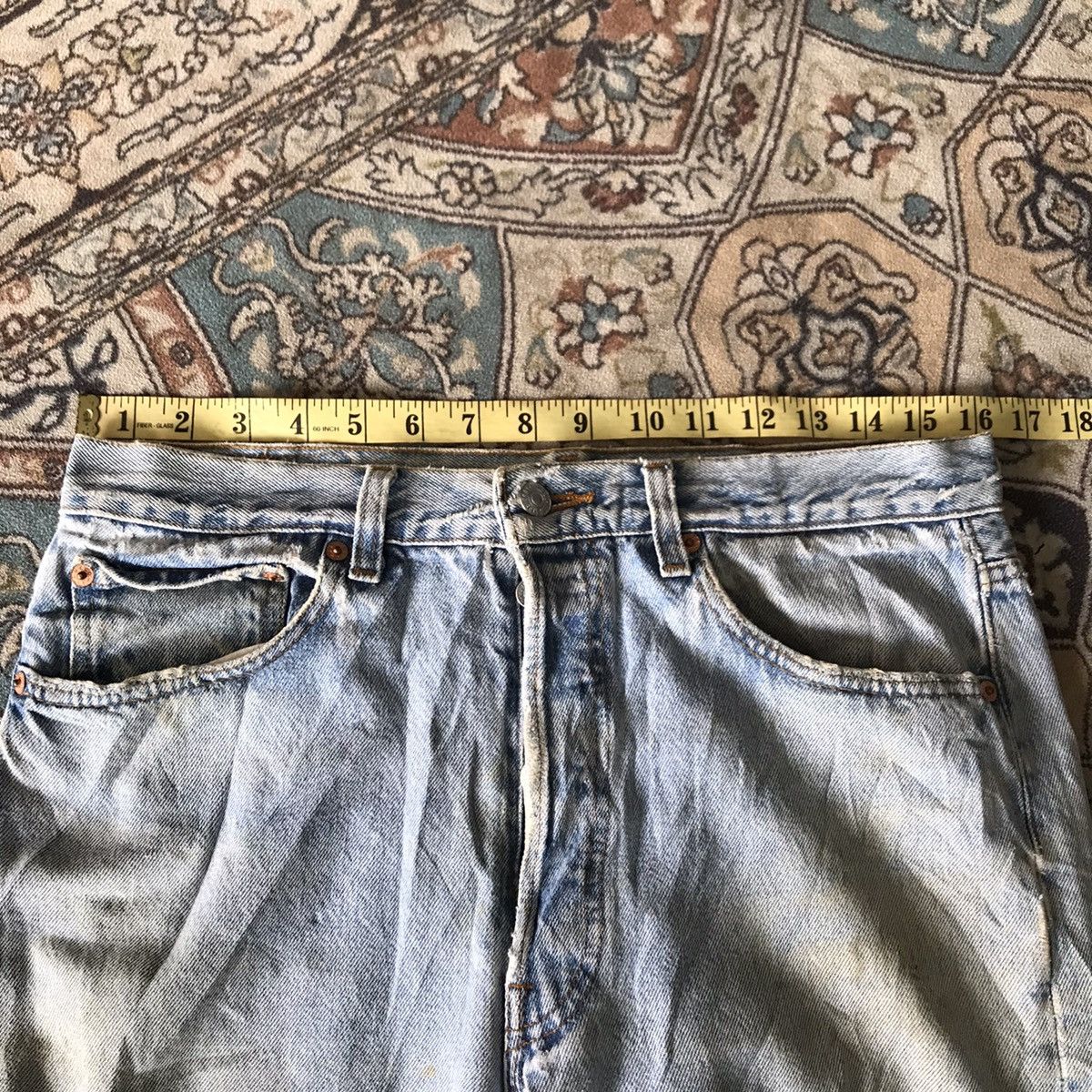 Levi's Vintage 80s Levis 501 Grunge Distressed Jeans Size US 32 / EU 48 - 16 Thumbnail