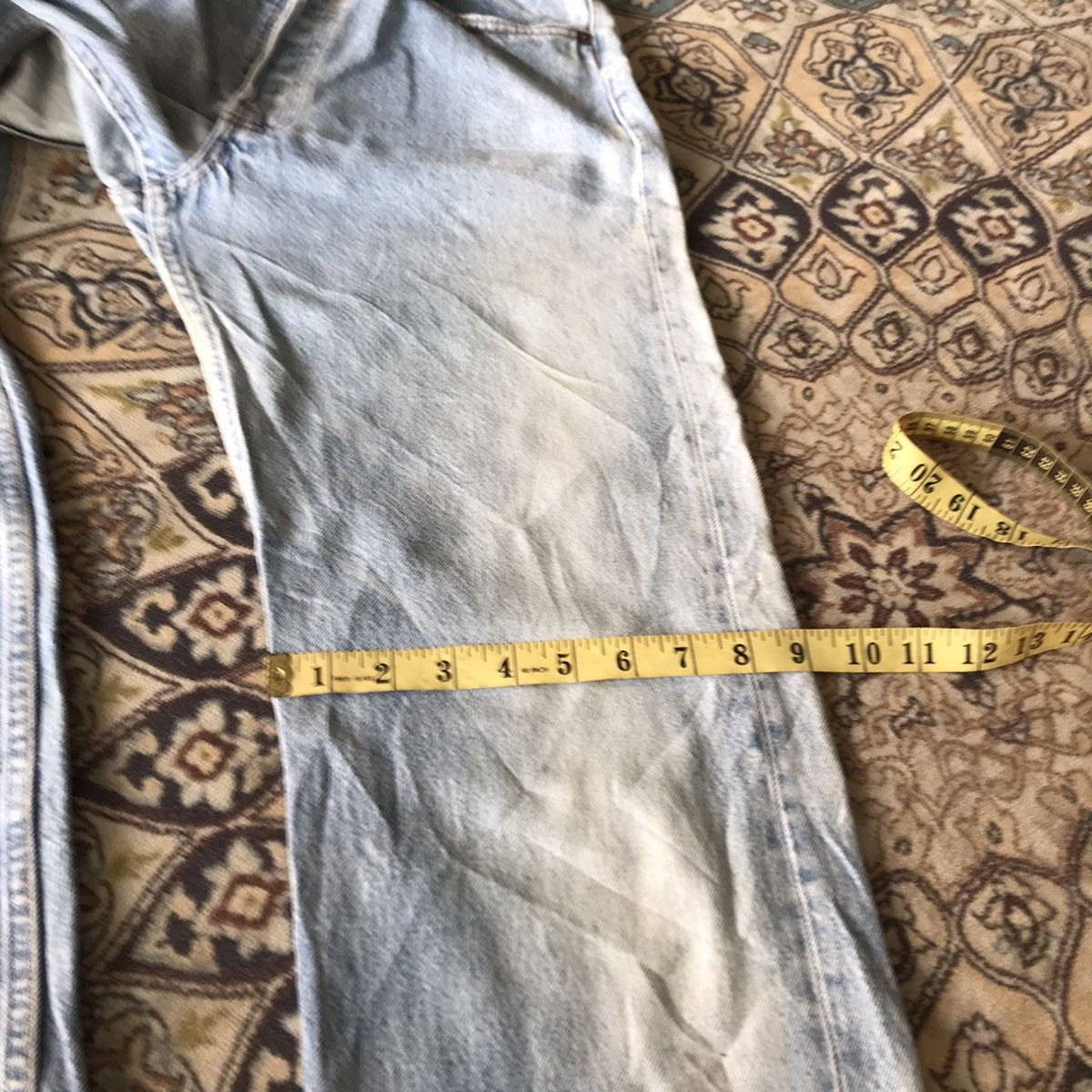 Levi's Vintage 80s Levis 501 Jeans Light Wash Sunfaded Size US 31 - 22 Thumbnail