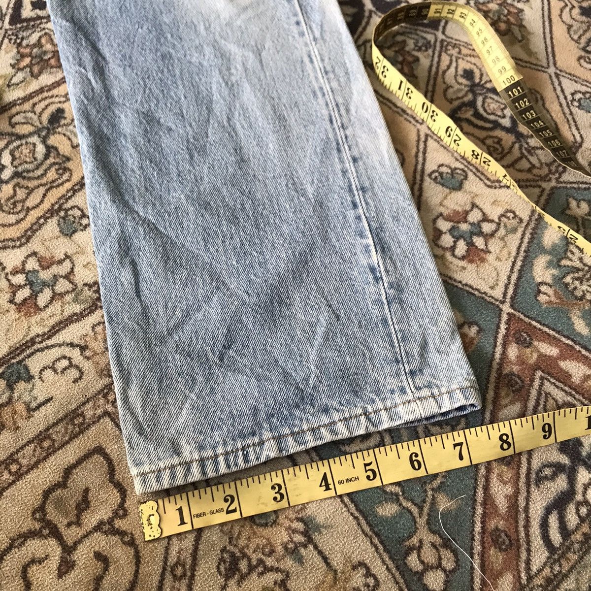 Levi's Vintage 80s Levis 501 Jeans Light Wash Sunfaded Size US 31 - 23 Thumbnail