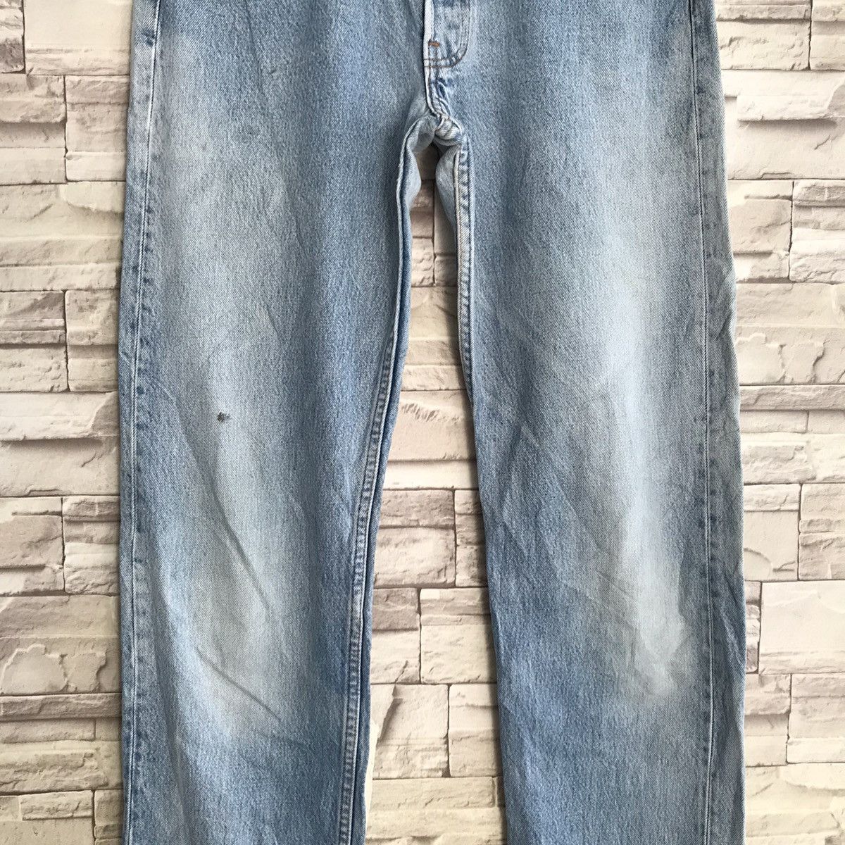 Levi's Vintage 80s Levis 501 Jeans Light Wash Sunfaded Size US 31 - 5 Thumbnail