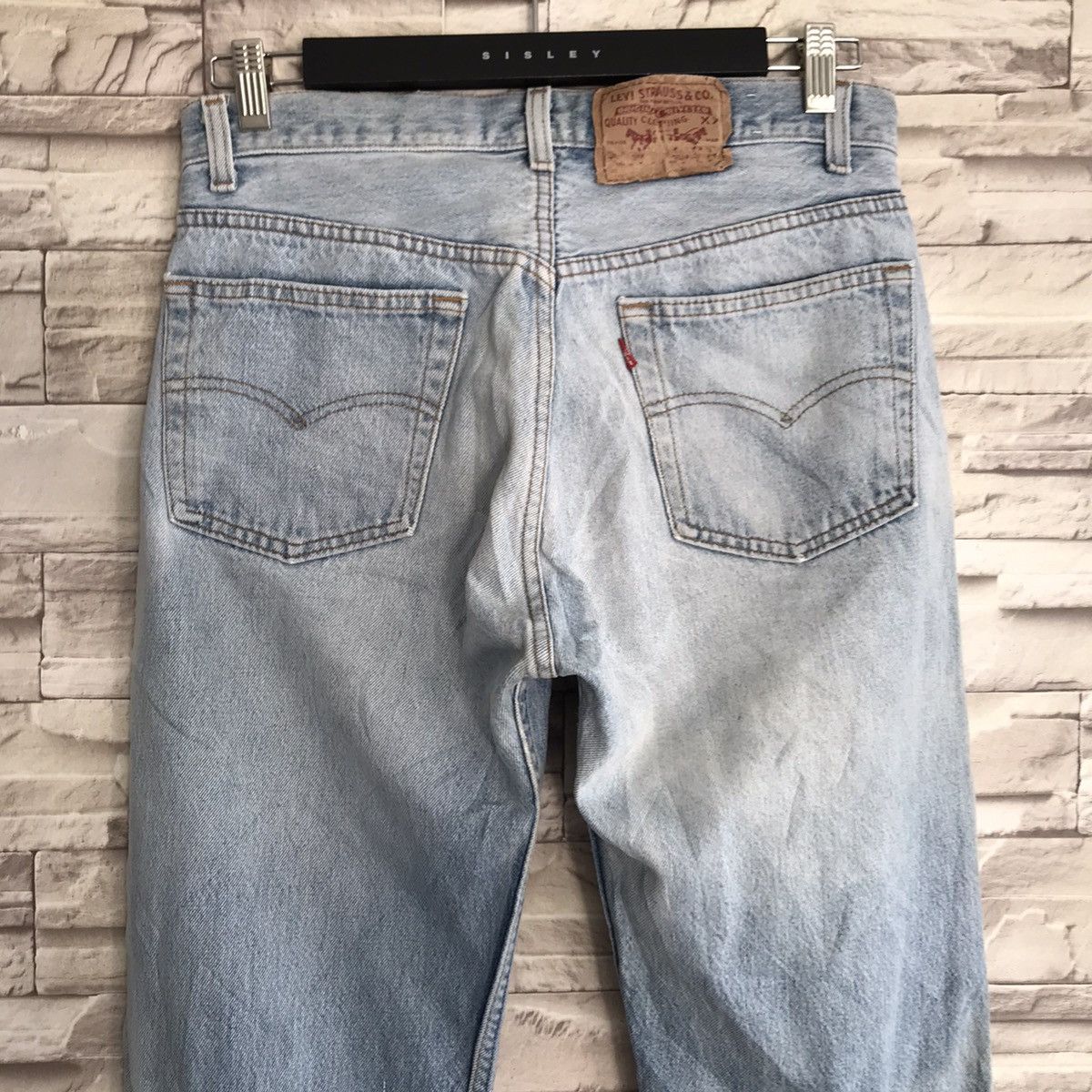 Levi's Vintage 80s Levis 501 Jeans Light Wash Sunfaded Size US 31 - 9 Thumbnail