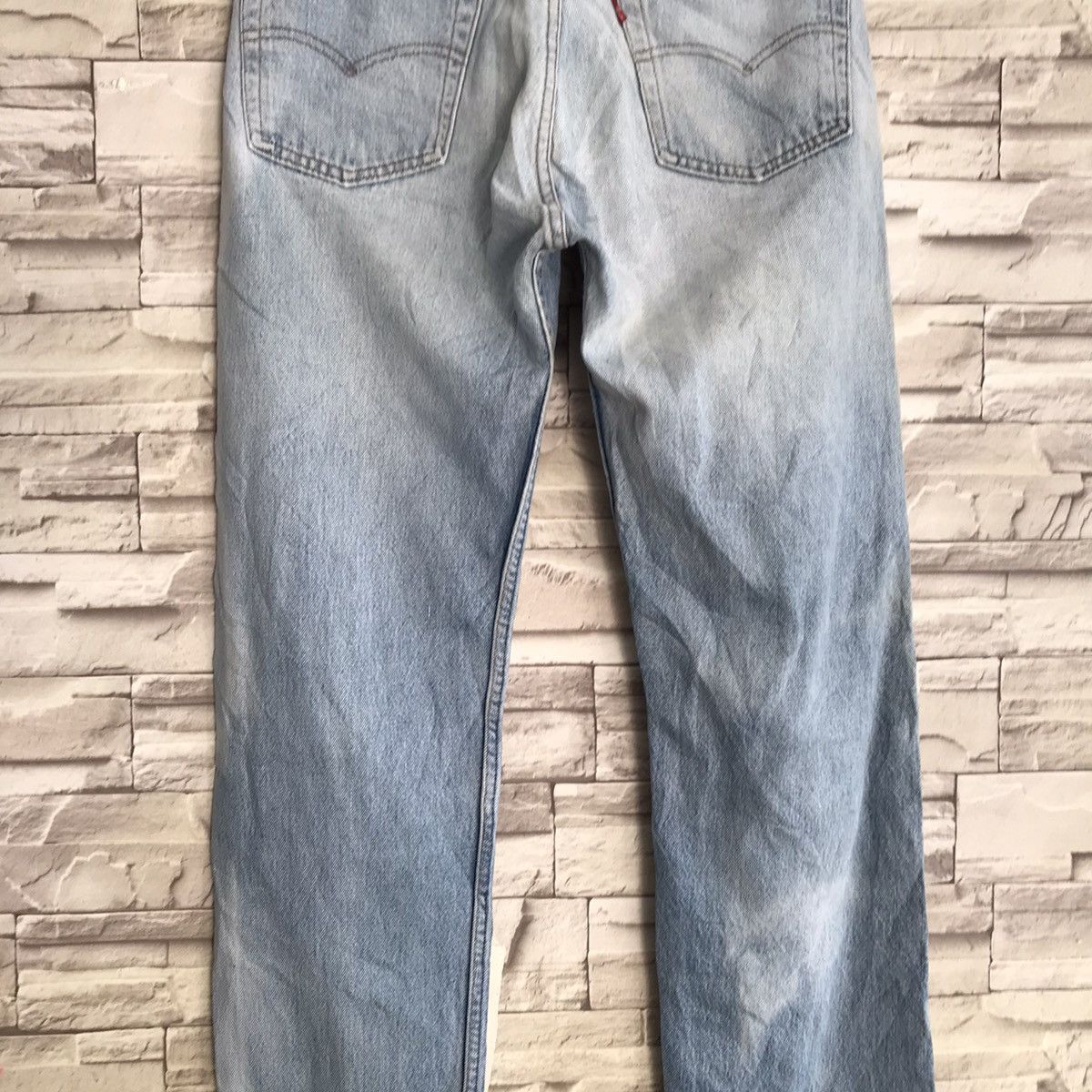 Levi's Vintage 80s Levis 501 Jeans Light Wash Sunfaded Size US 31 - 12 Thumbnail
