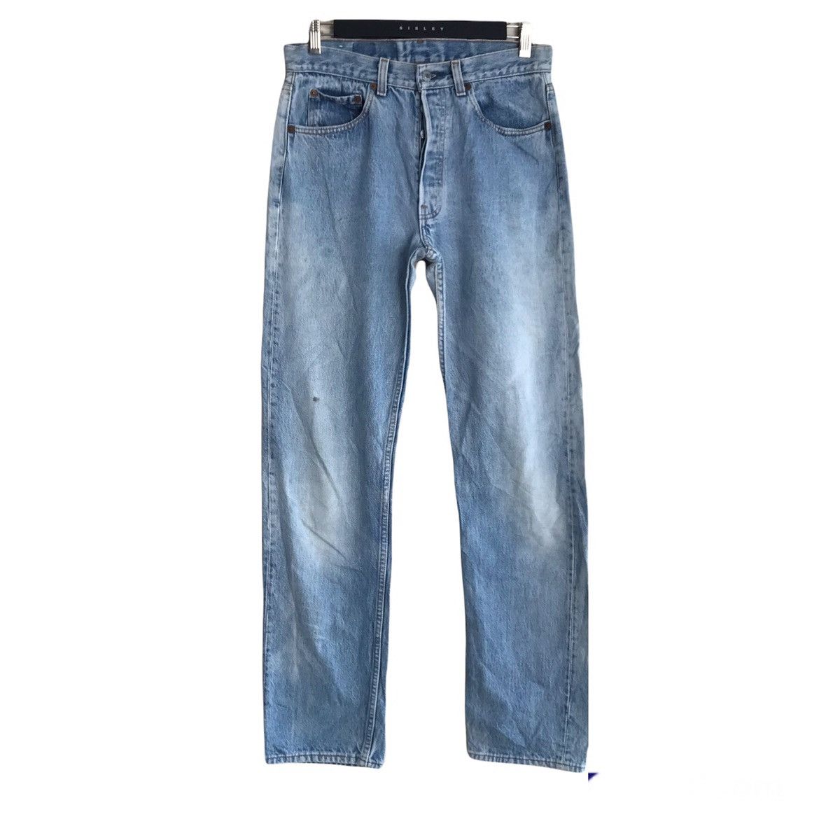 Levi's Vintage 80s Levis 501 Jeans Light Wash Sunfaded Size US 31 - 1 Thumbnail