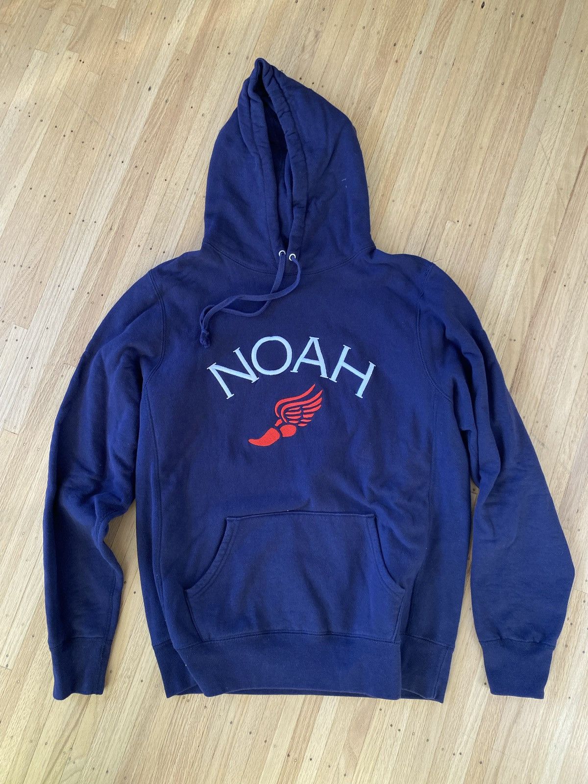 Noah Embroidered Wing Logo Hoodie | Grailed