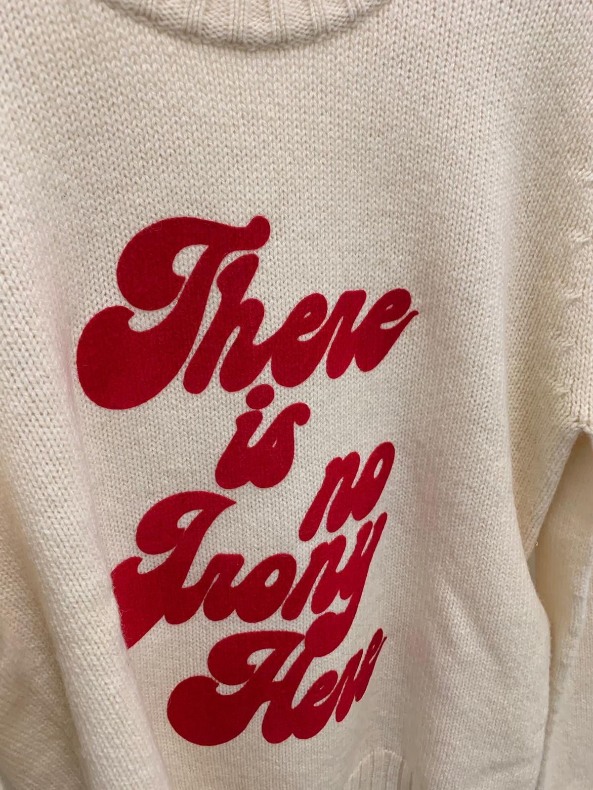 Celine Pullover Round Neck Flock Print in Ivory Size US S / EU 44-46 / 1 - 7 Thumbnail