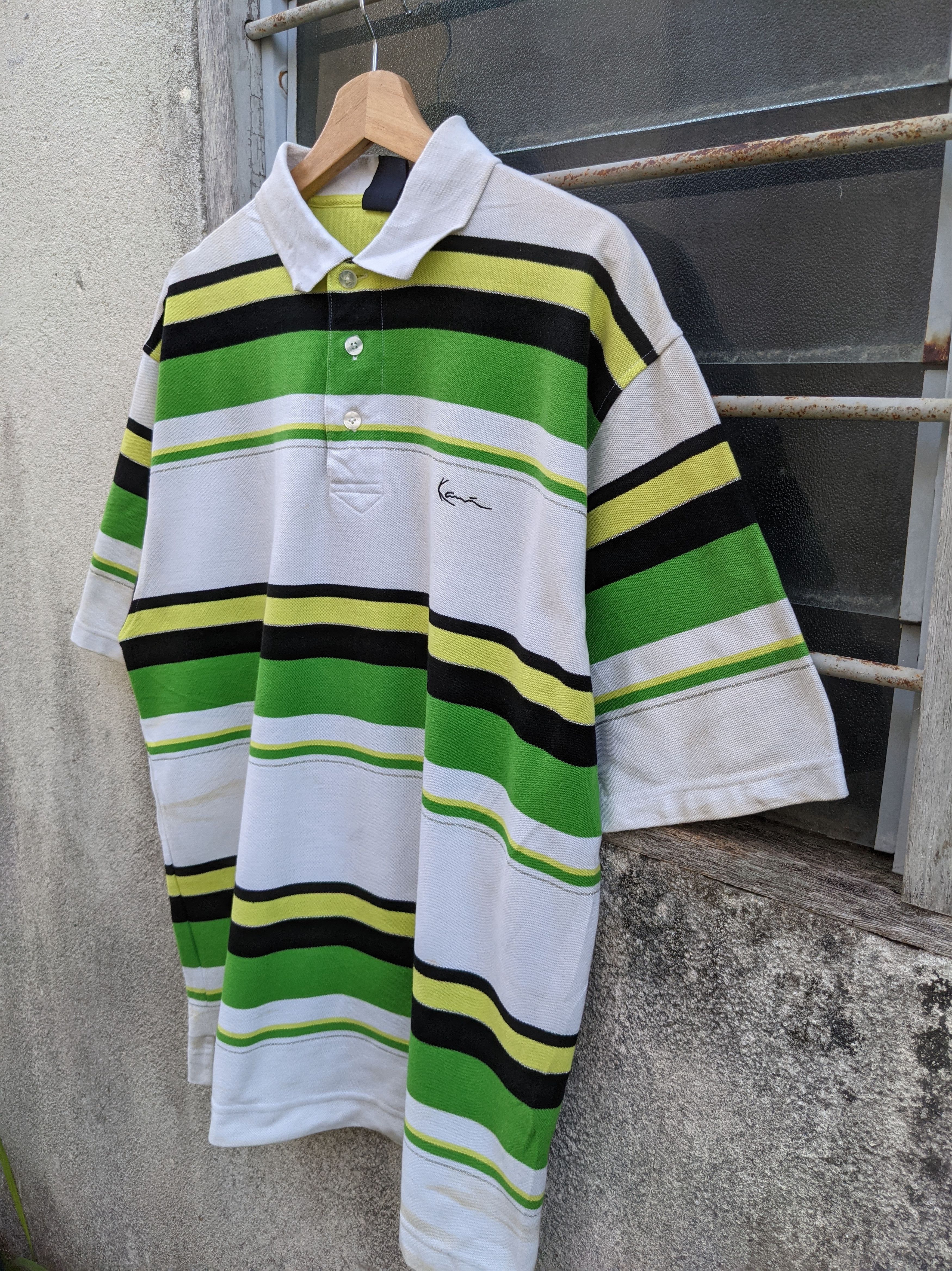 Karl Kani Karl Kani Stripe Polo Tee Size US L / EU 52-54 / 3 - 3 Thumbnail
