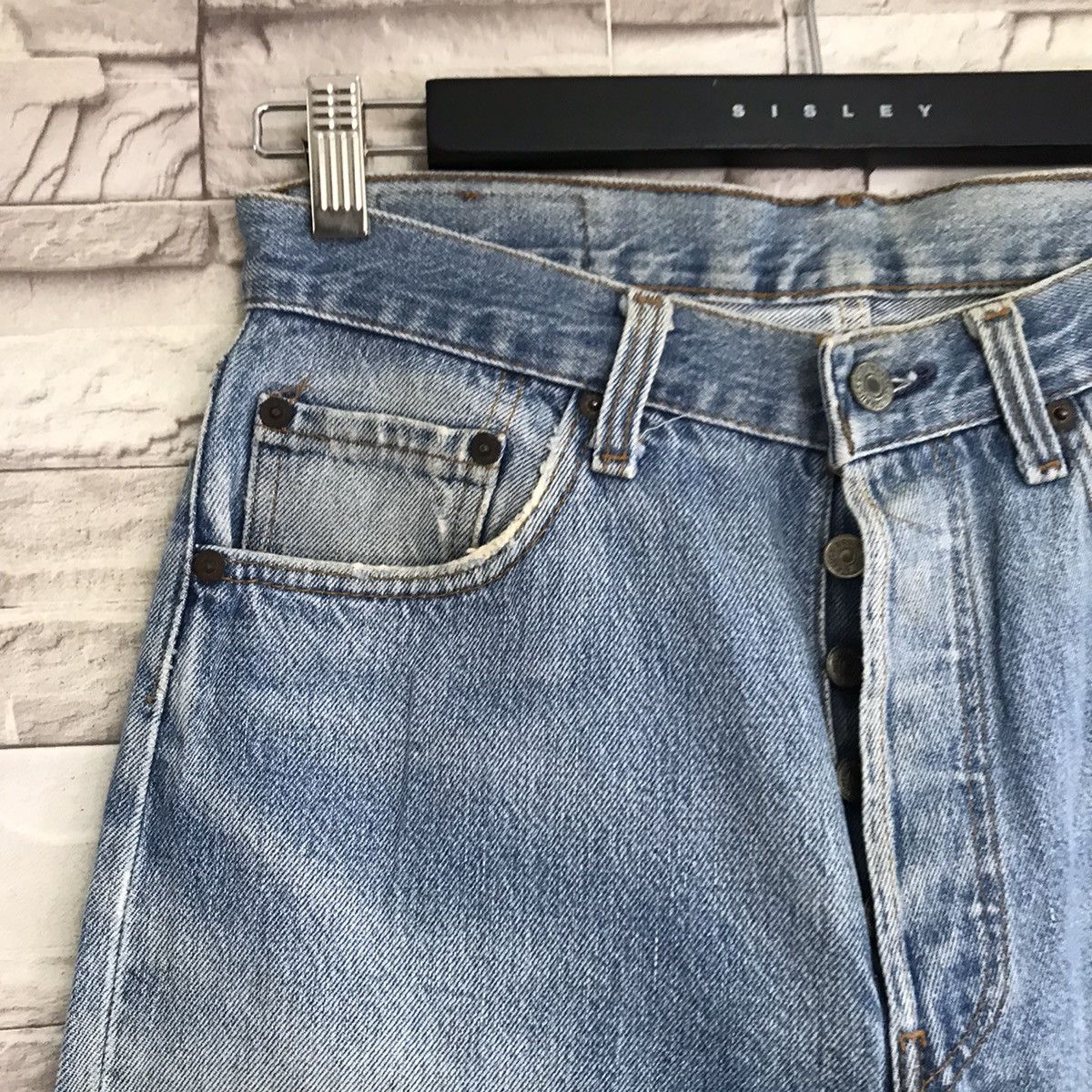 Levi's Vintage 80s Levis 501 Distressed Jeans Dirty Faded Size US 29 - 5 Thumbnail