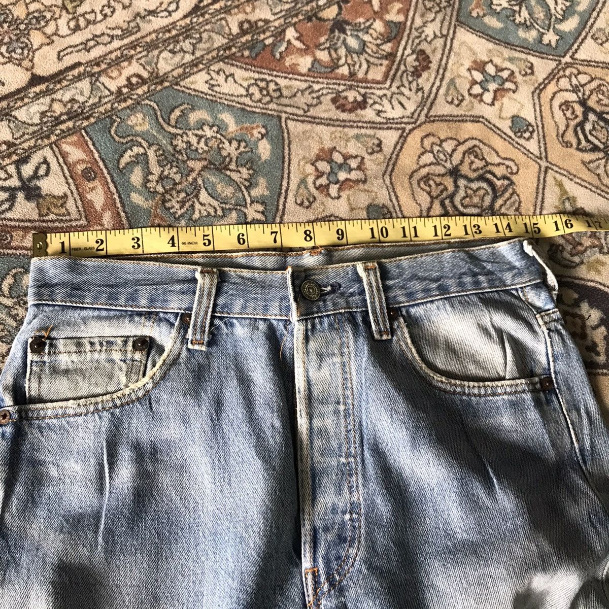 Levi's Vintage 80s Levis 501 Distressed Jeans Dirty Faded Size US 29 - 19 Thumbnail