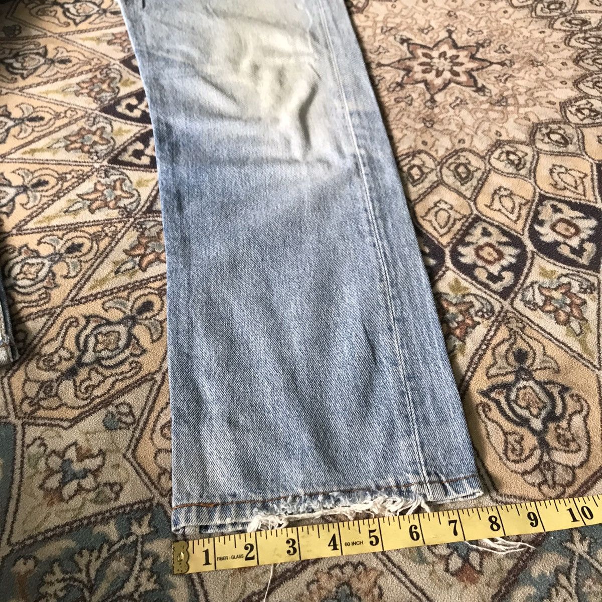 Levi's Vintage 80s Levis 501 Distressed Jeans Dirty Faded Size US 29 - 24 Thumbnail