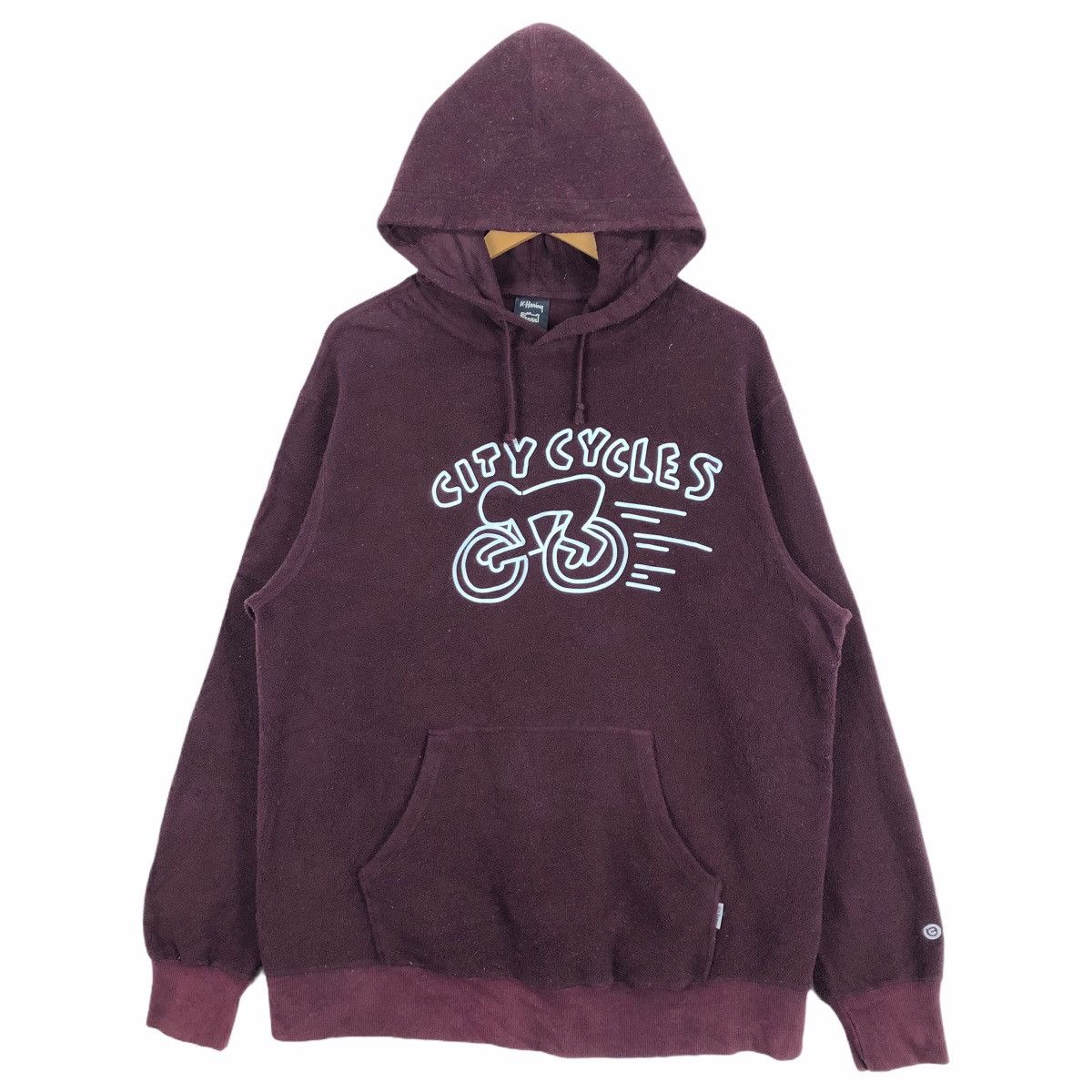 Japanese Brand Uniqlo Keith Haring Fleece Hoodie Sweater Big Logo Pullover Size US L / EU 52-54 / 3 - 2 Thumbnail