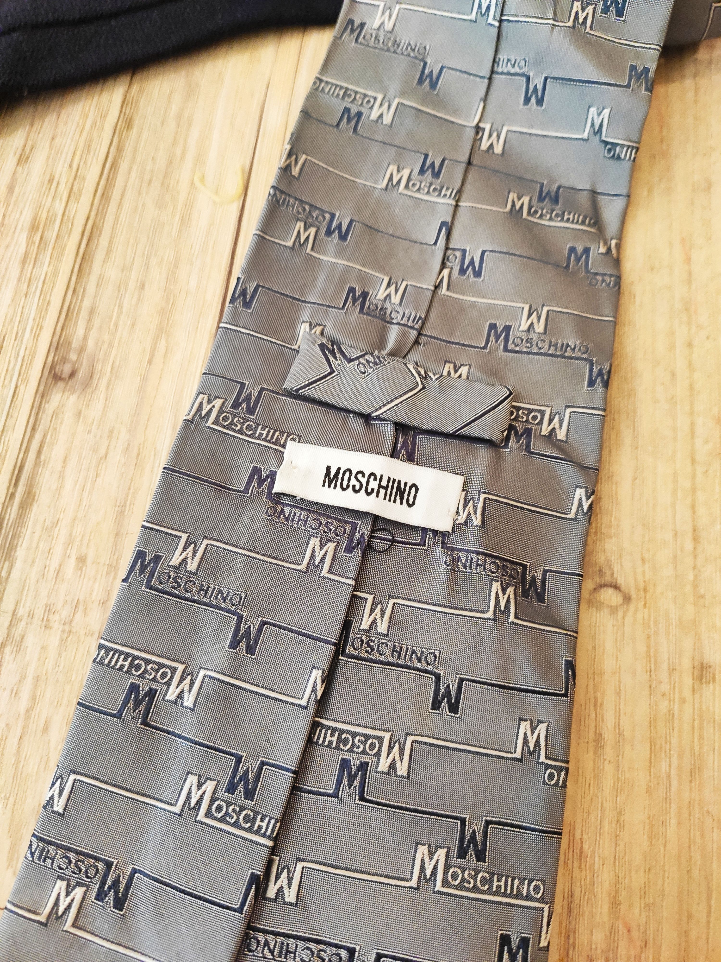 Moschino VINTAGE! 2 ties.Like Gucci or Veronique Branquinho Size ONE SIZE - 3 Thumbnail