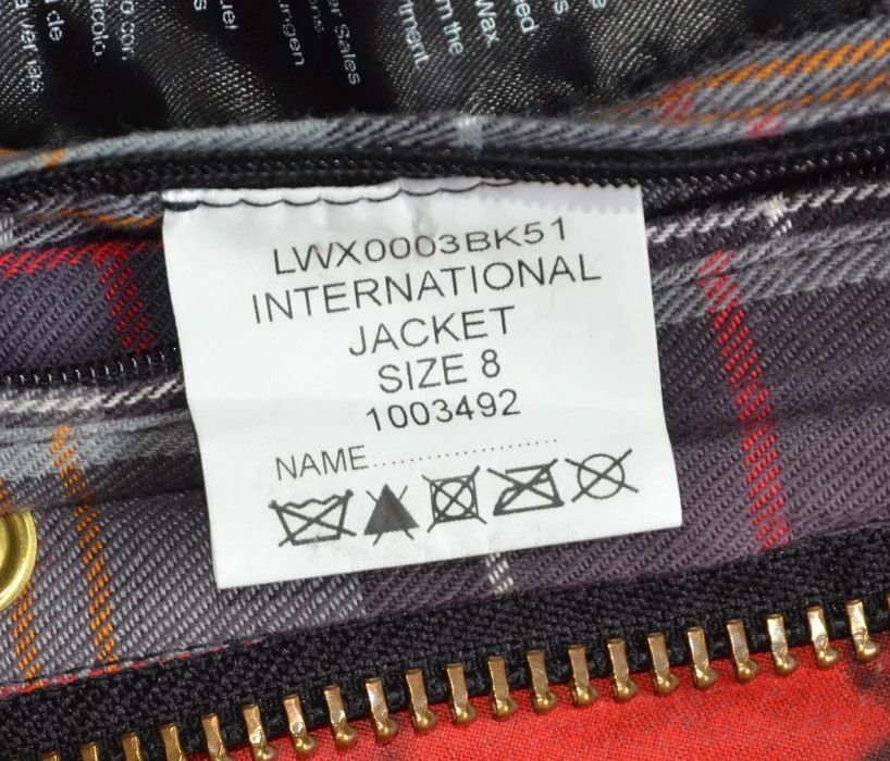 Barbour Barbour International Wax Jacket Womens Black Waxed Cotton Size S / US 4 / IT 40 - 11 Thumbnail