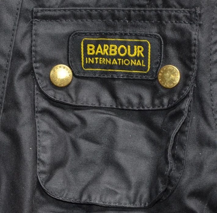 Barbour Barbour International Wax Jacket Womens Black Waxed Cotton Size S / US 4 / IT 40 - 19 Thumbnail