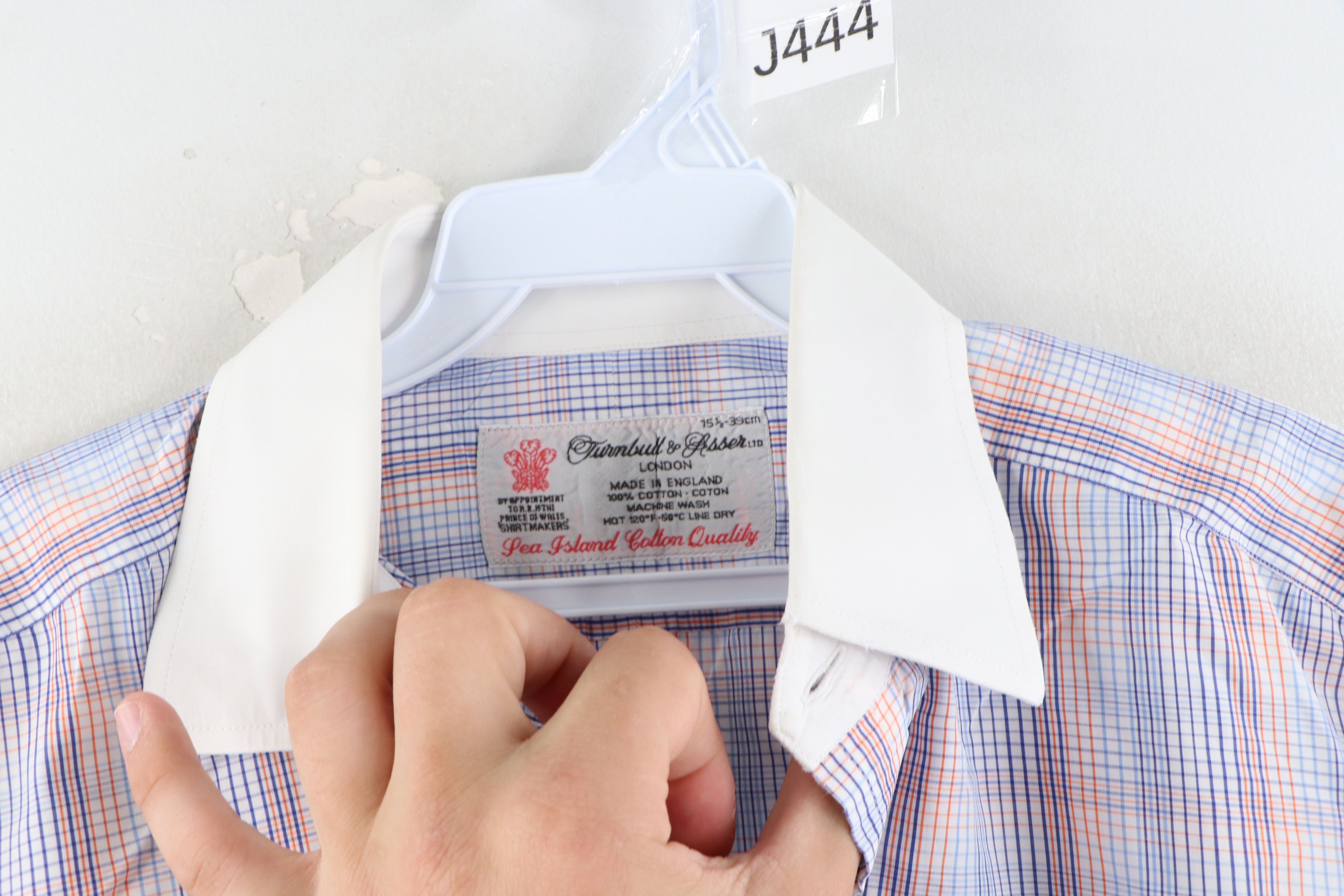 Vintage Turnbull & Asser French Cuff Rainbow Plaid Button Shirt Size US L / EU 52-54 / 3 - 5 Thumbnail