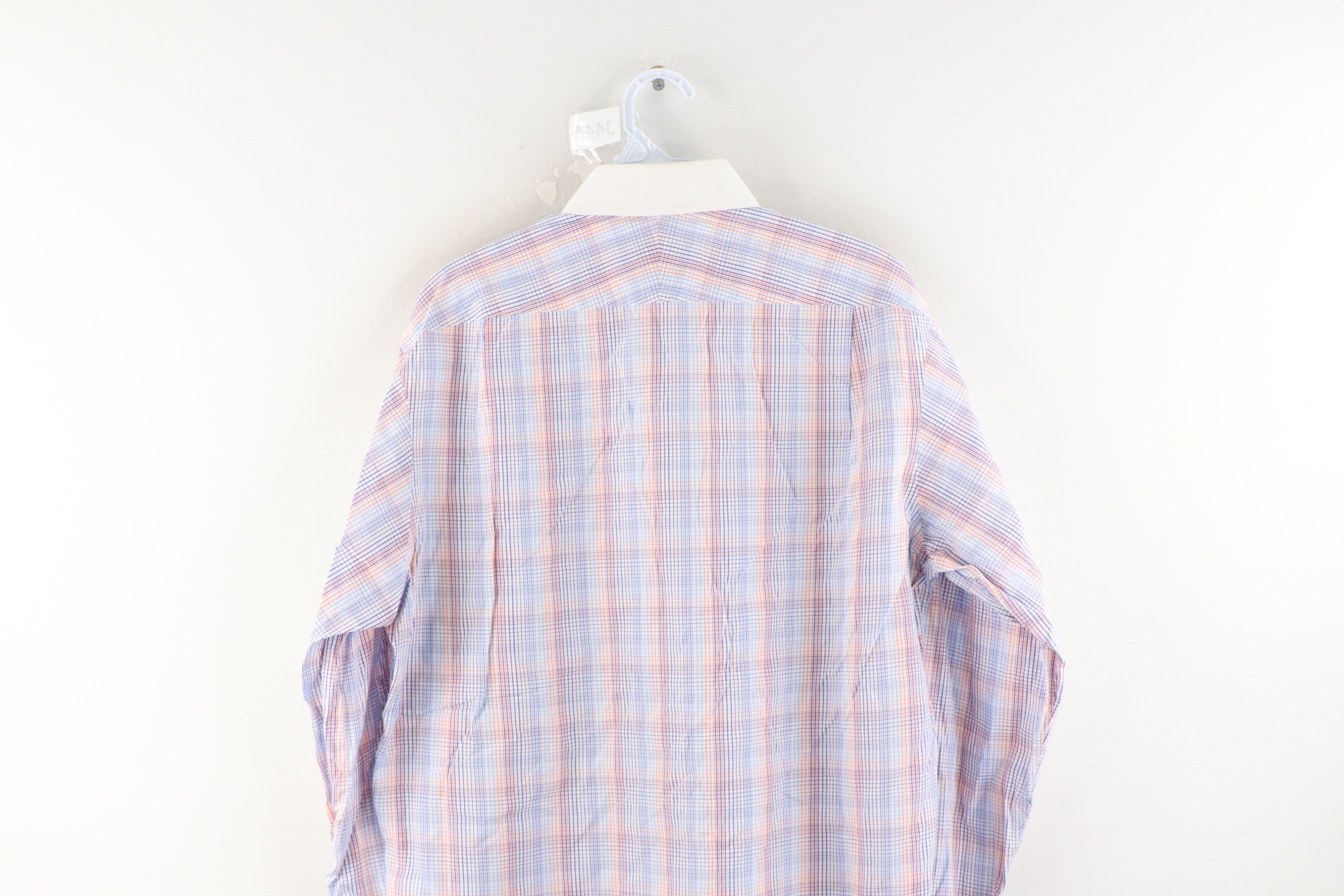 Vintage Turnbull & Asser French Cuff Rainbow Plaid Button Shirt Size US L / EU 52-54 / 3 - 7 Thumbnail