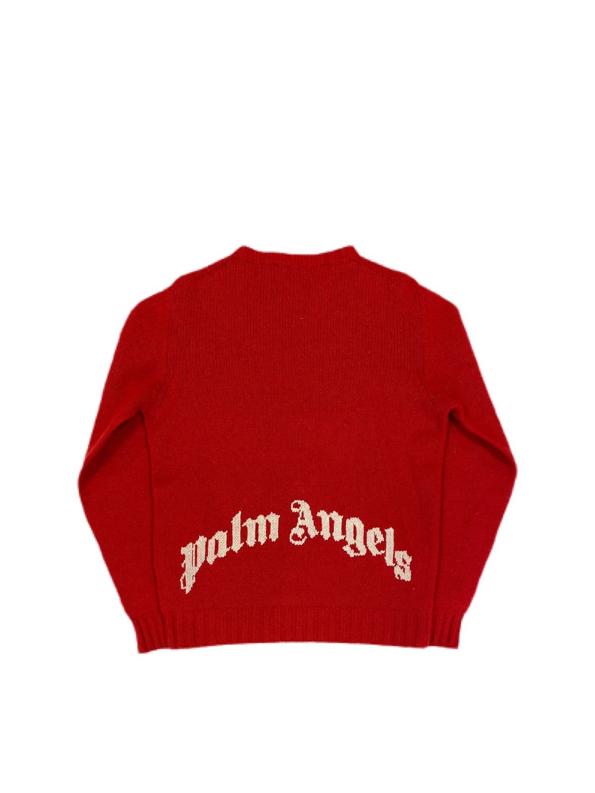 image of Authentic Palm Angels Red Wool Jumper, Men's (Size Small)