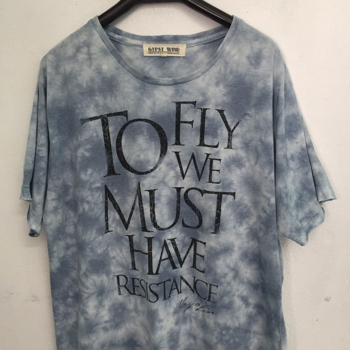 Gypsy × Japanese Brand Tie Dye Tee To Fly We Must Have Resistance Size US L / EU 52-54 / 3 - 2 Thumbnail