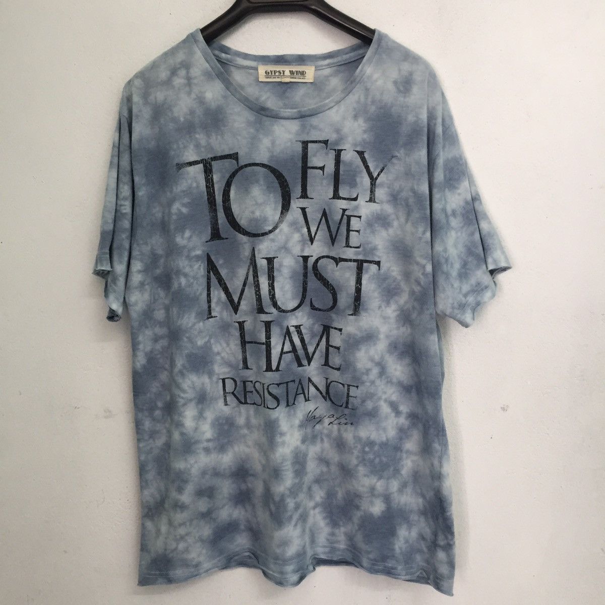Gypsy × Japanese Brand Tie Dye Tee To Fly We Must Have Resistance Size US L / EU 52-54 / 3 - 1 Thumbnail
