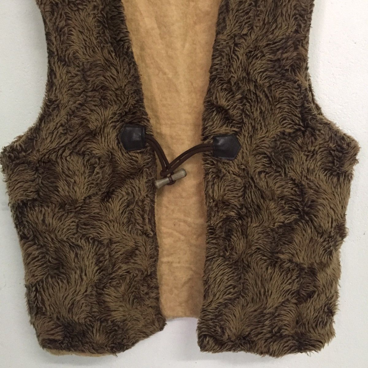 Japanese Brand Japanese Home Wear Fur Vest Sleeveless Outerwear Jacket Size US S / EU 44-46 / 1 - 3 Thumbnail