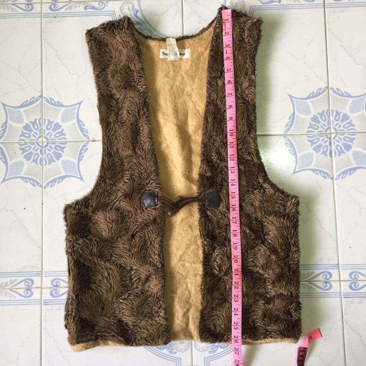 Japanese Brand Japanese Home Wear Fur Vest Sleeveless Outerwear Jacket Size US S / EU 44-46 / 1 - 14 Thumbnail
