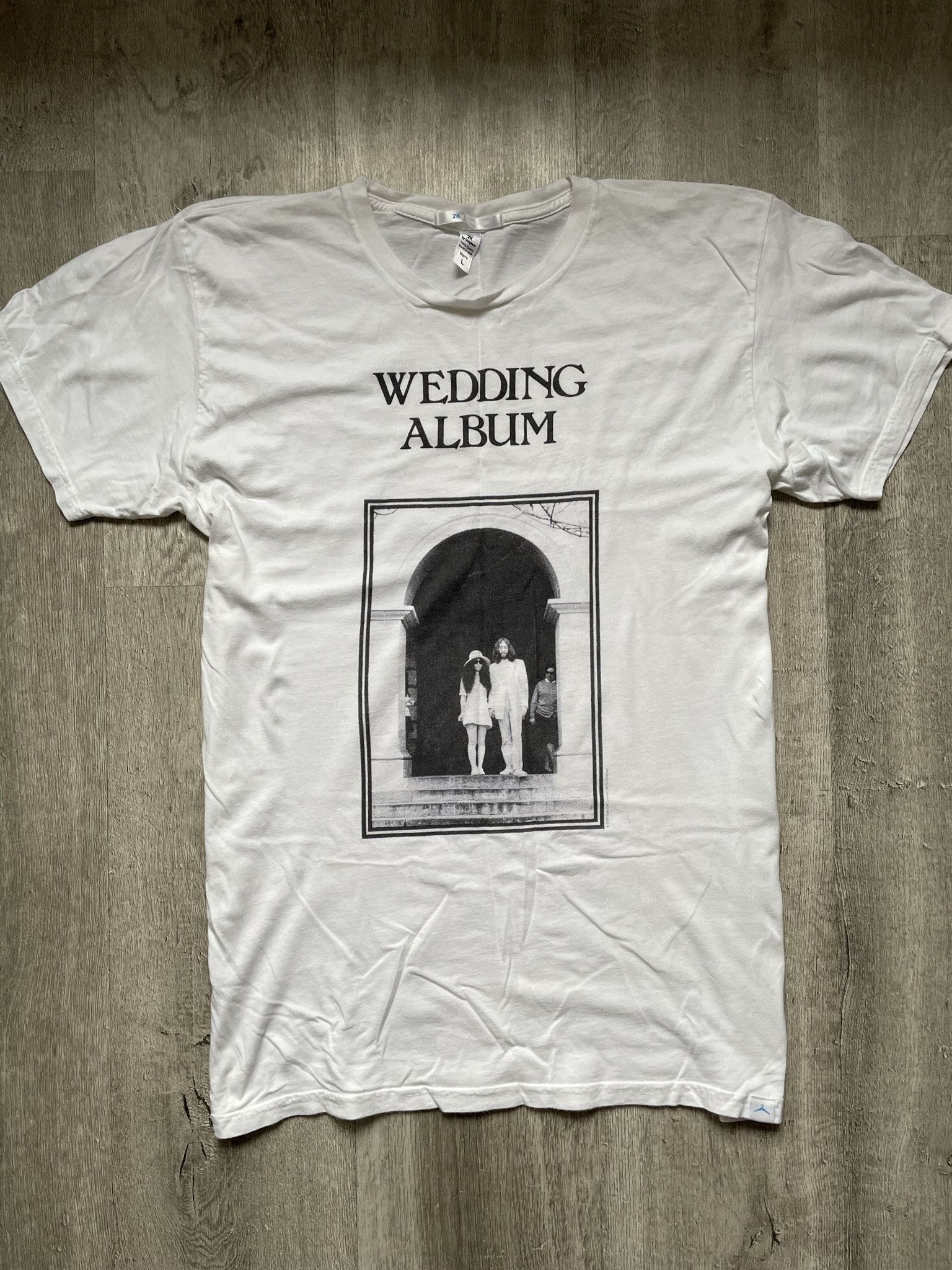 Band Tees × Vintage Vintage Beatles Wedding Album Yoko Ono John Lennon Tee  L | Grailed, image size:1536x2048