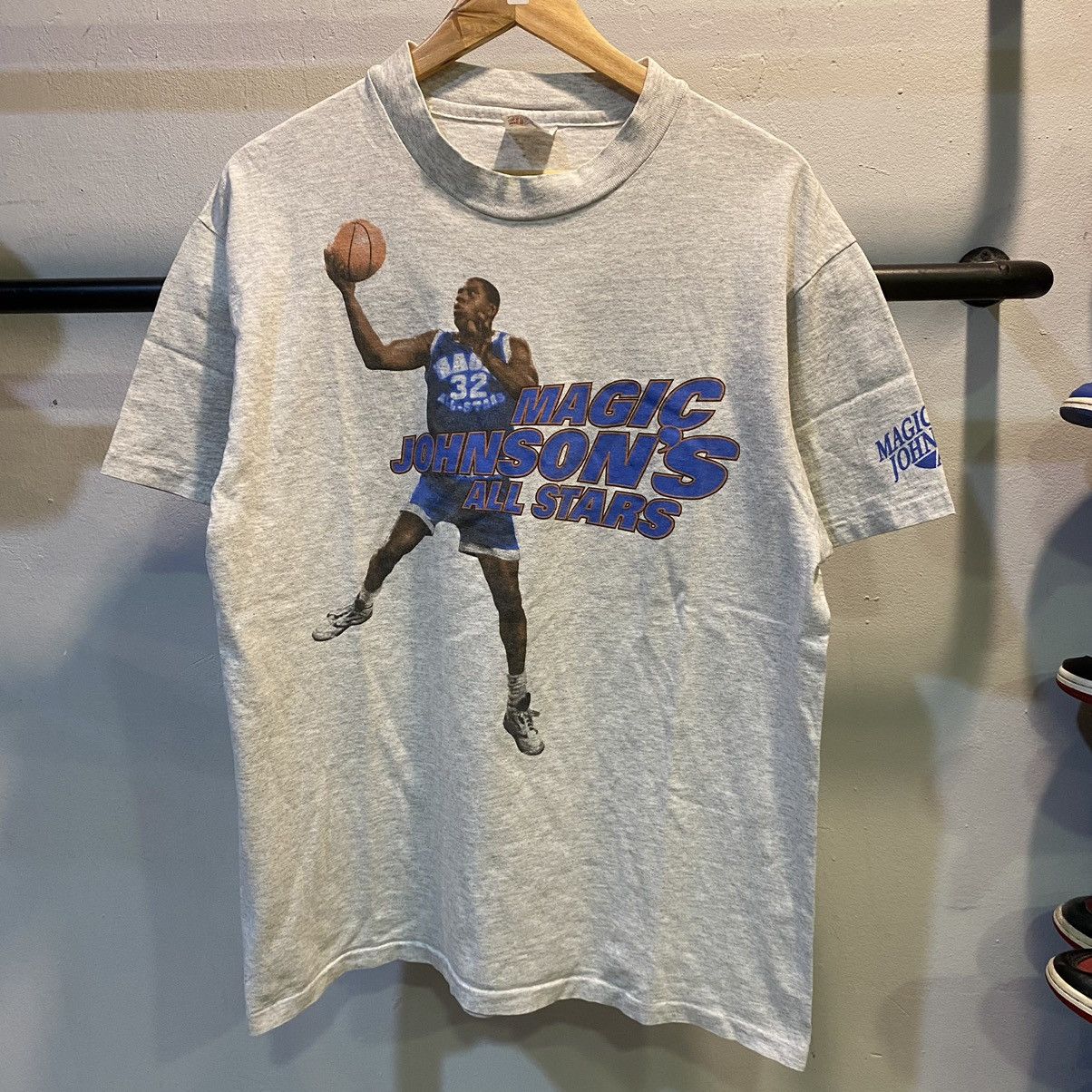 NBA × Vintage VINTAGE 80’s‼️Magic Johnson’s All Stars Tee Size US L / EU 52-54 / 3 - 1 Thumbnail